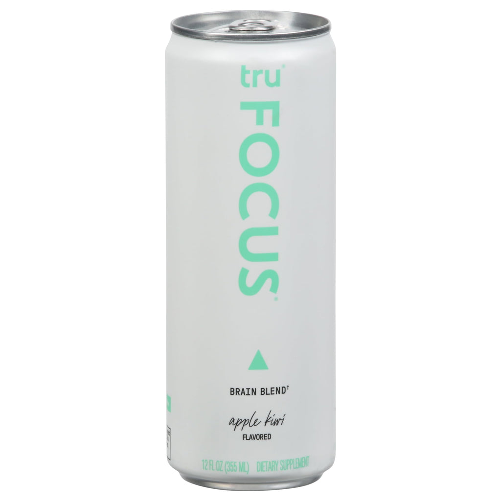 Tru Organic Apple Kiwi Sparkling Energy Drink, Case of 12, 12 Fluid Ounce Cans