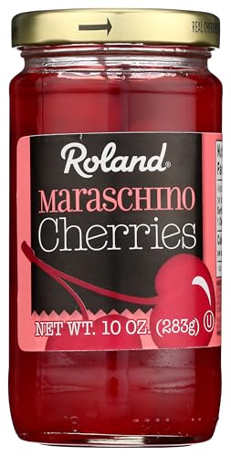 Roland Products Maraschino Cherries, Case of 12, 10 Ounce Jars