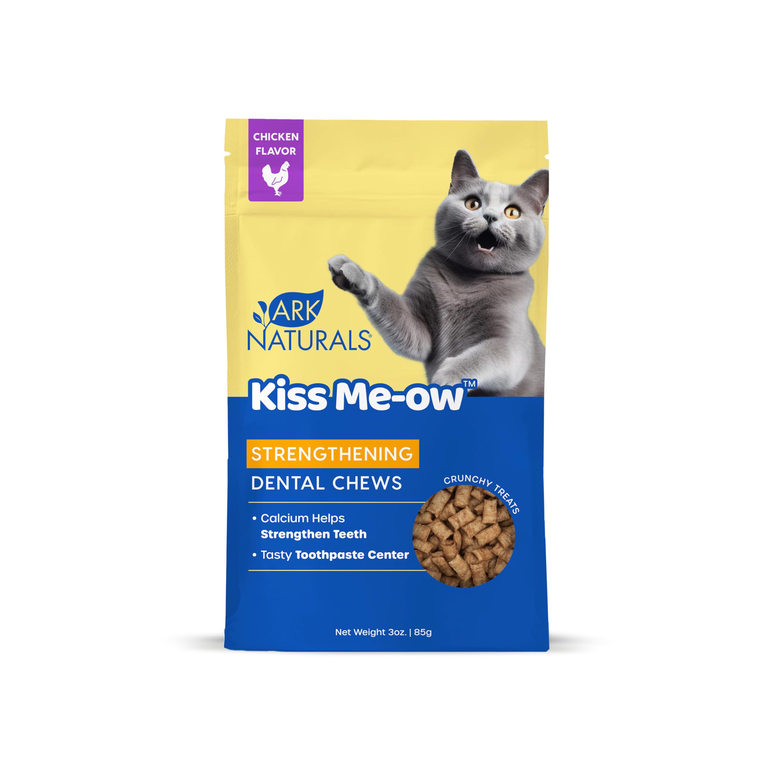 Ark Naturals Dental Chew Strength Kmo Chicken, Case of 6, 3 oz Packs