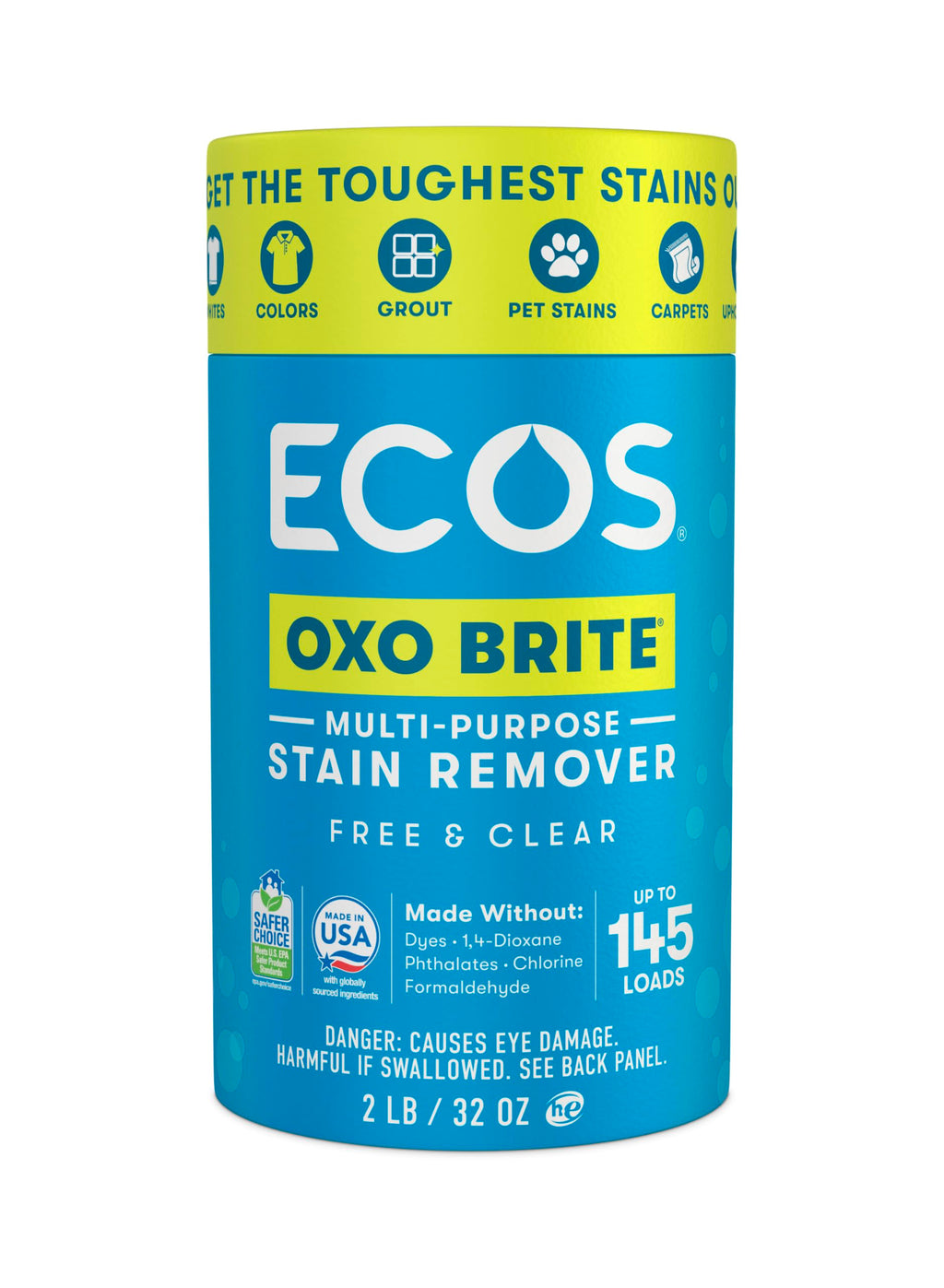ECOS Oxo Brite Oxygen Cleaner, Case of 6, 2 lb Each