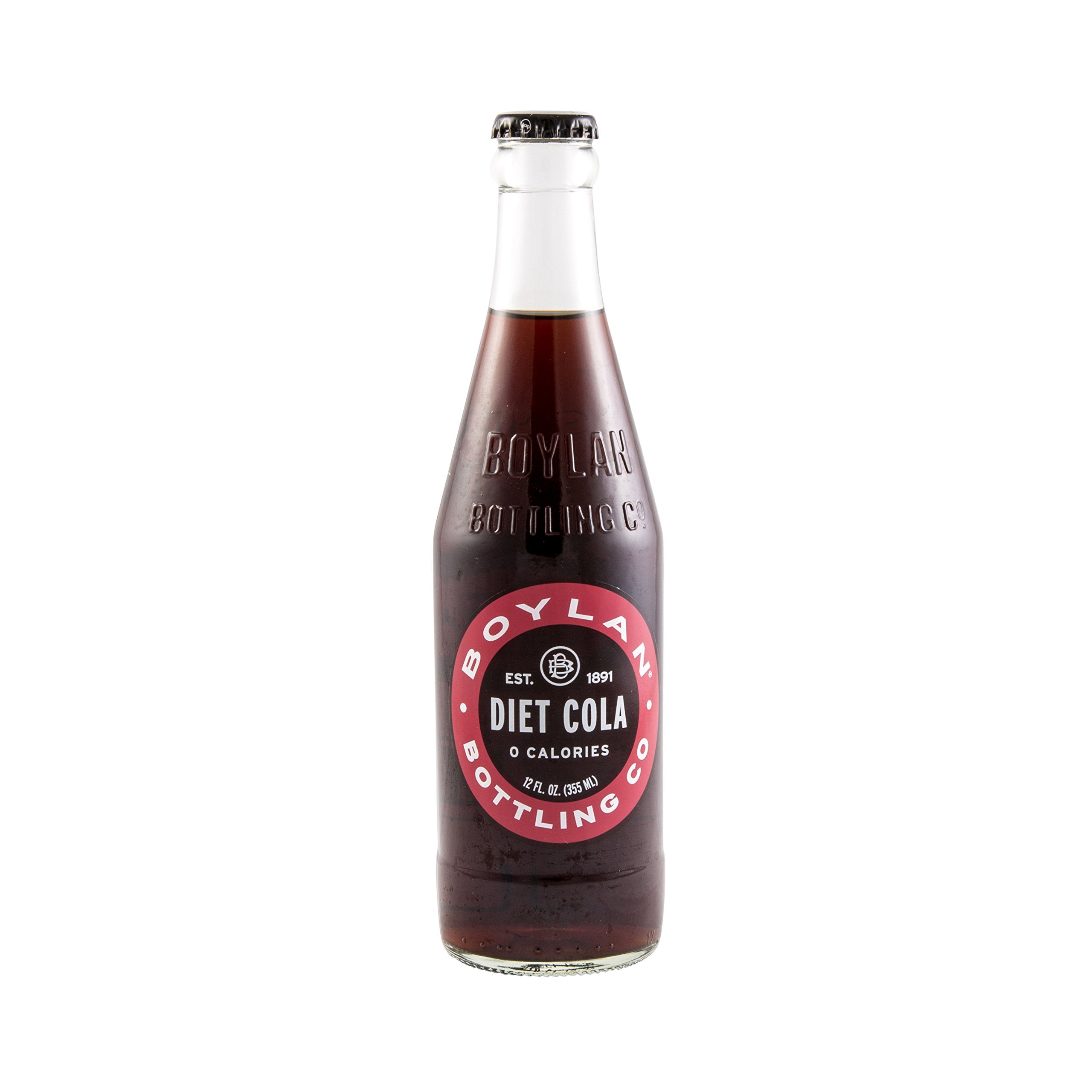 Boylan Bottling Diet Cola Soda, Case of 24, 12 Ounce Bottles