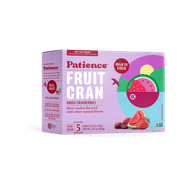 Patience Fruit & Co Berry Melon Dried Cranberry Fruit Snacks, Case of 10, 3.75 Ounce Bags