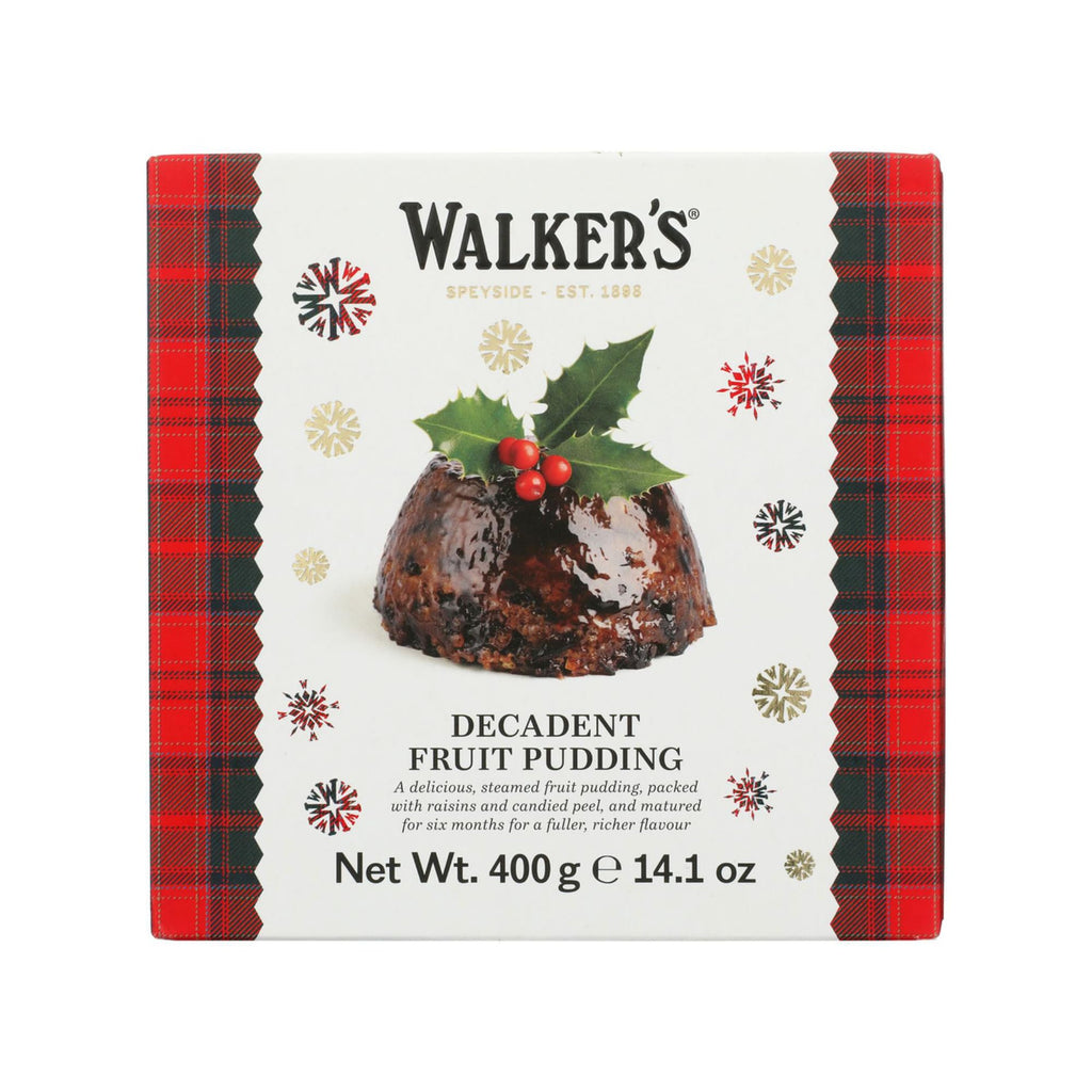 Walkers Shortbread Luxury Rich Fruit Christmas Pudding, Case of 6, 14.1 Ounce Packages