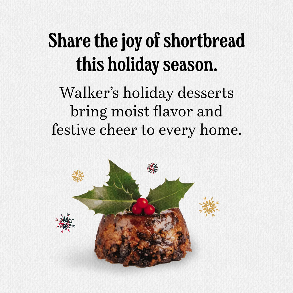 Walkers Shortbread Luxury Rich Fruit Christmas Pudding, Case of 6, 14.1 Ounce Packages