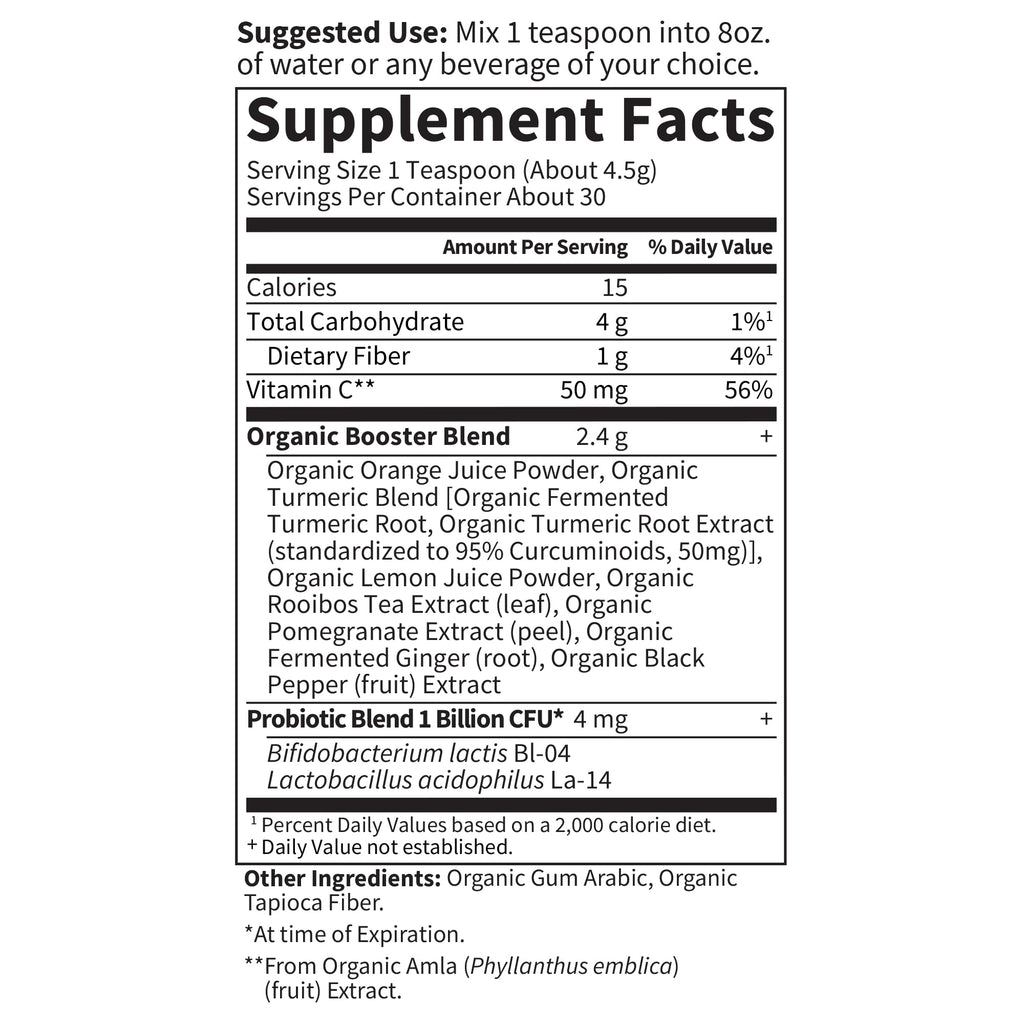 Garden of Life Organics Fermented Organic Turmeric Boost, 4.76 Ounce