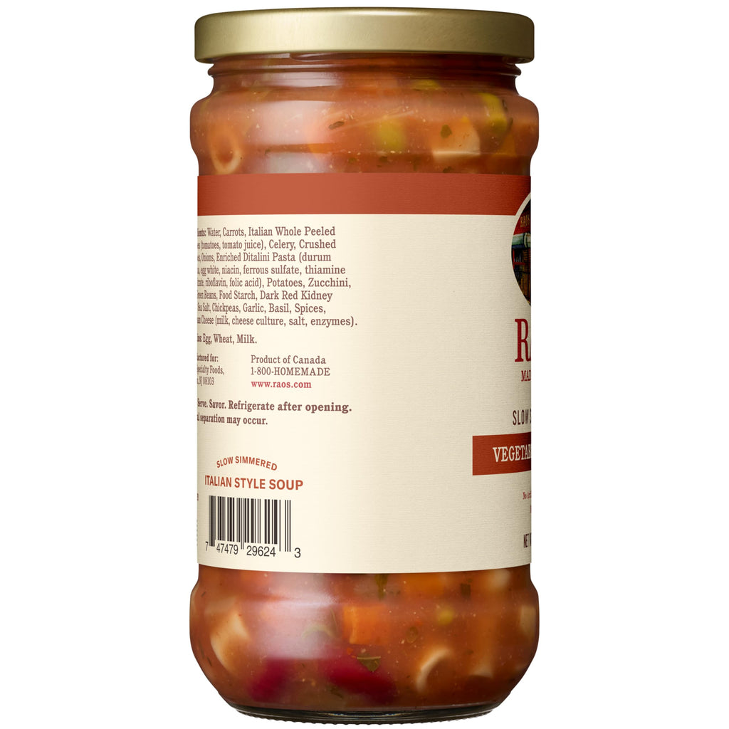 Rao's Vegetable Minestrone Soup, Case of 6, 15.25 Oz