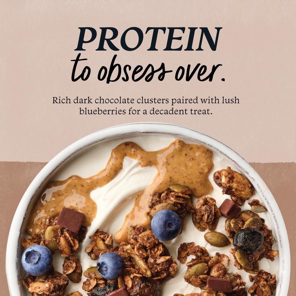 Purely Elizabeth Organic Dark Chocolate Blueberry Granola, Case of 6, 8 Oz