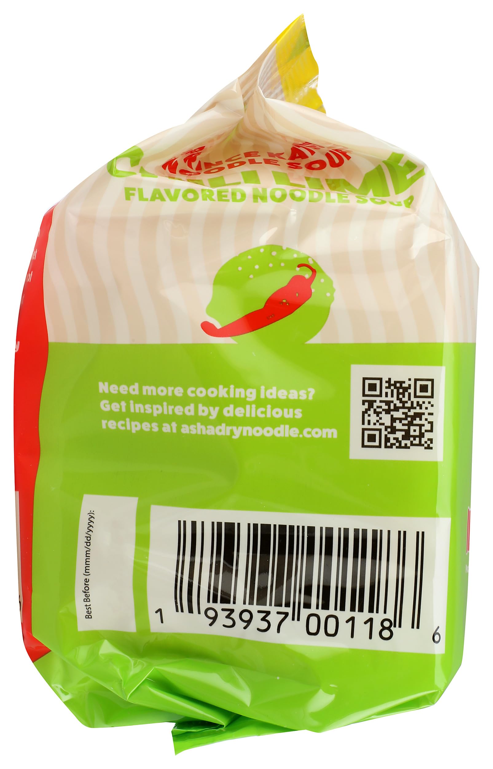 A-Sha Foods Chili Lime Noodle Soup, Case of 8, 12 oz