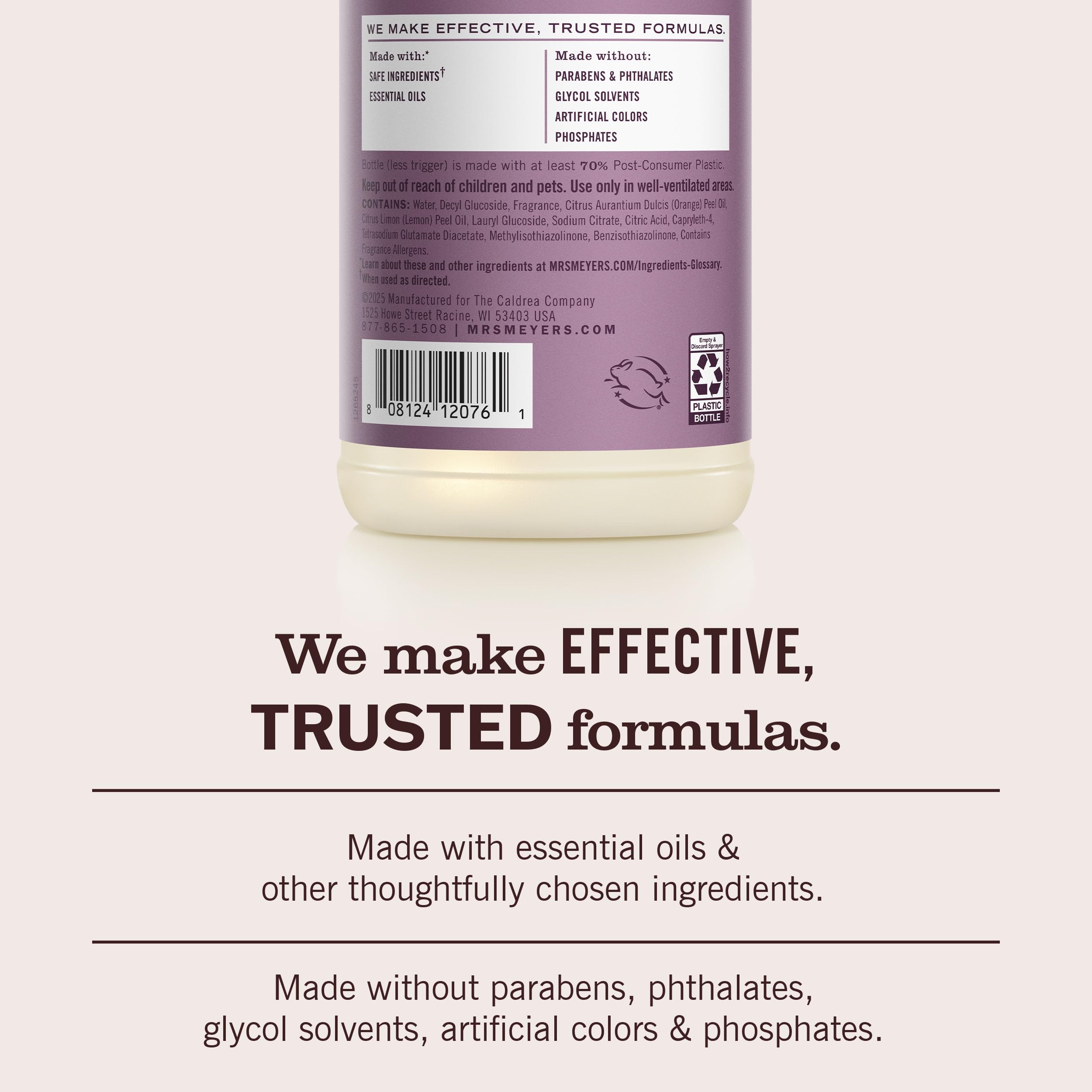 Mrs. Meyer's Clean Day Elderberry Cleaner, 16 fl oz, Case of 6
