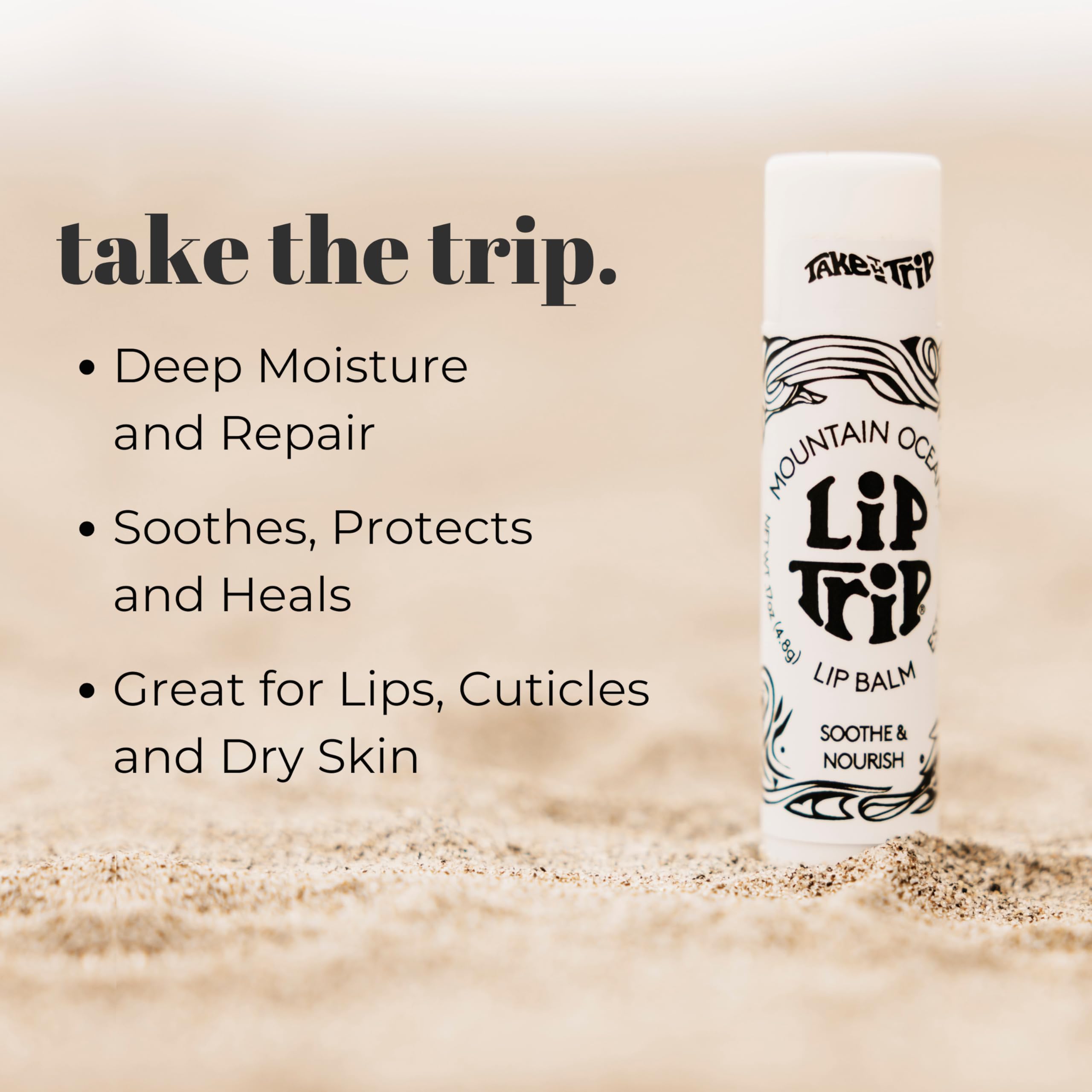 Mountain Ocean Day and Night Lip Balm, Case of 12, 0.165 oz