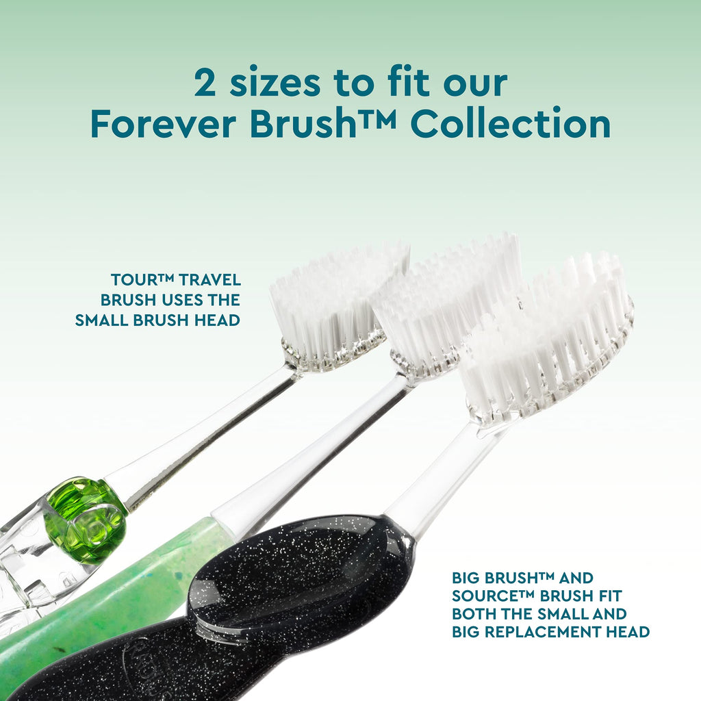 Radius Big Brush Soft Replacement Heads, 2 Count
