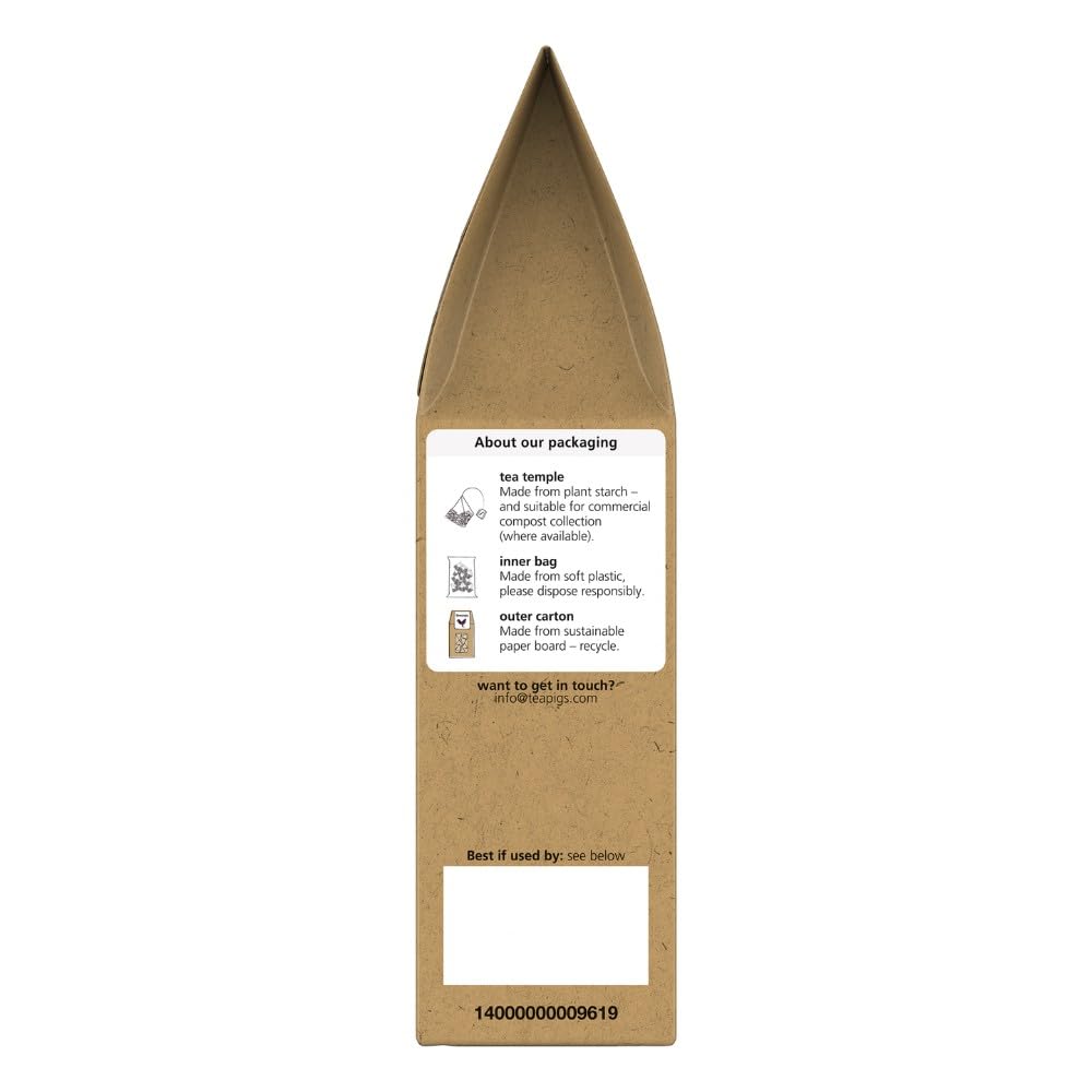 Teapigs Darjeeling Earl Grey Tea, Case of 6, 15 Count Boxes
