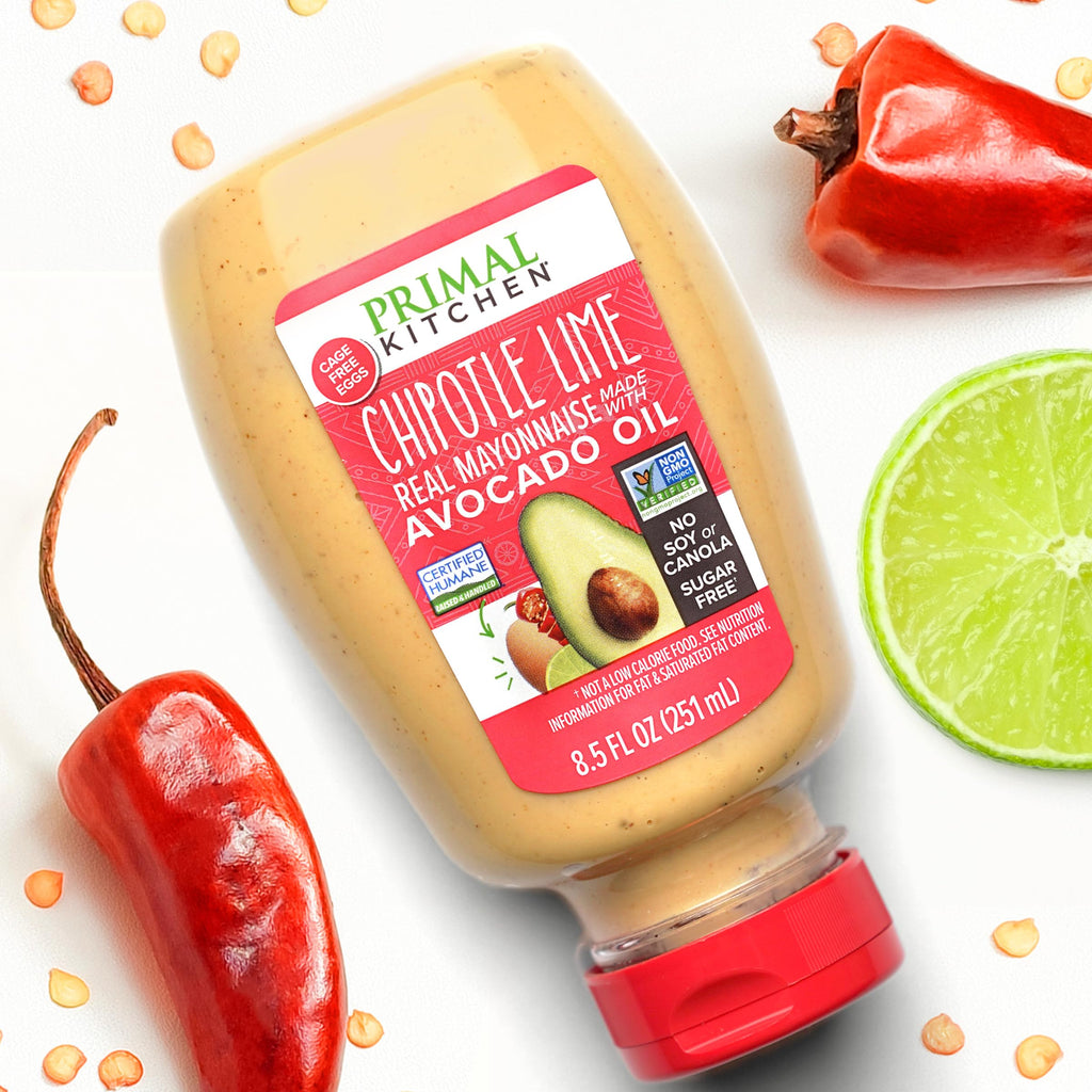 Primal Kitchen Chipotle Lime Avocado Oil Mayo, Case of 6, 8.5 Oz Bottles