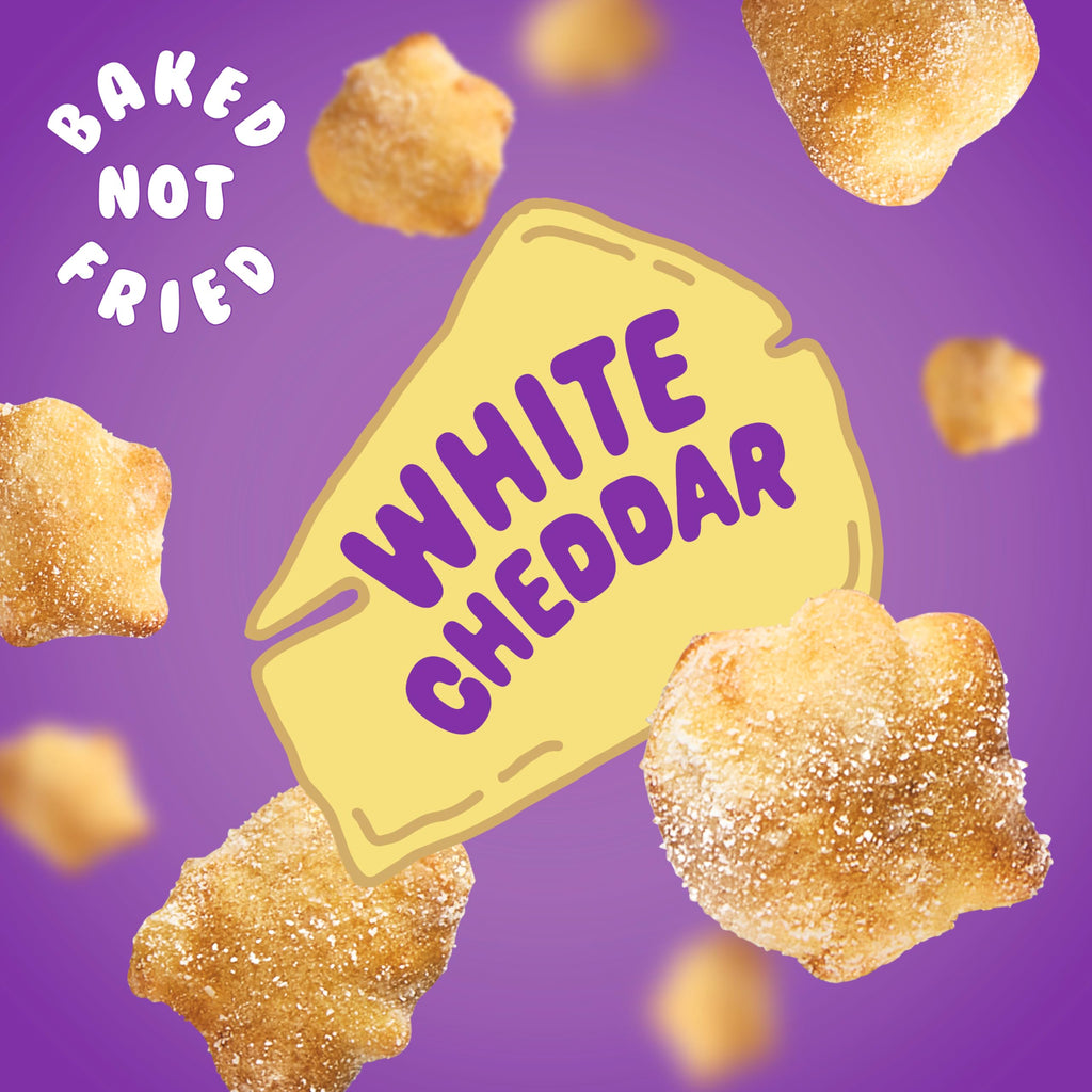 Snack Factory Pop'ums White Cheddar Pretzel Snacks, Case of 12, 9 oz