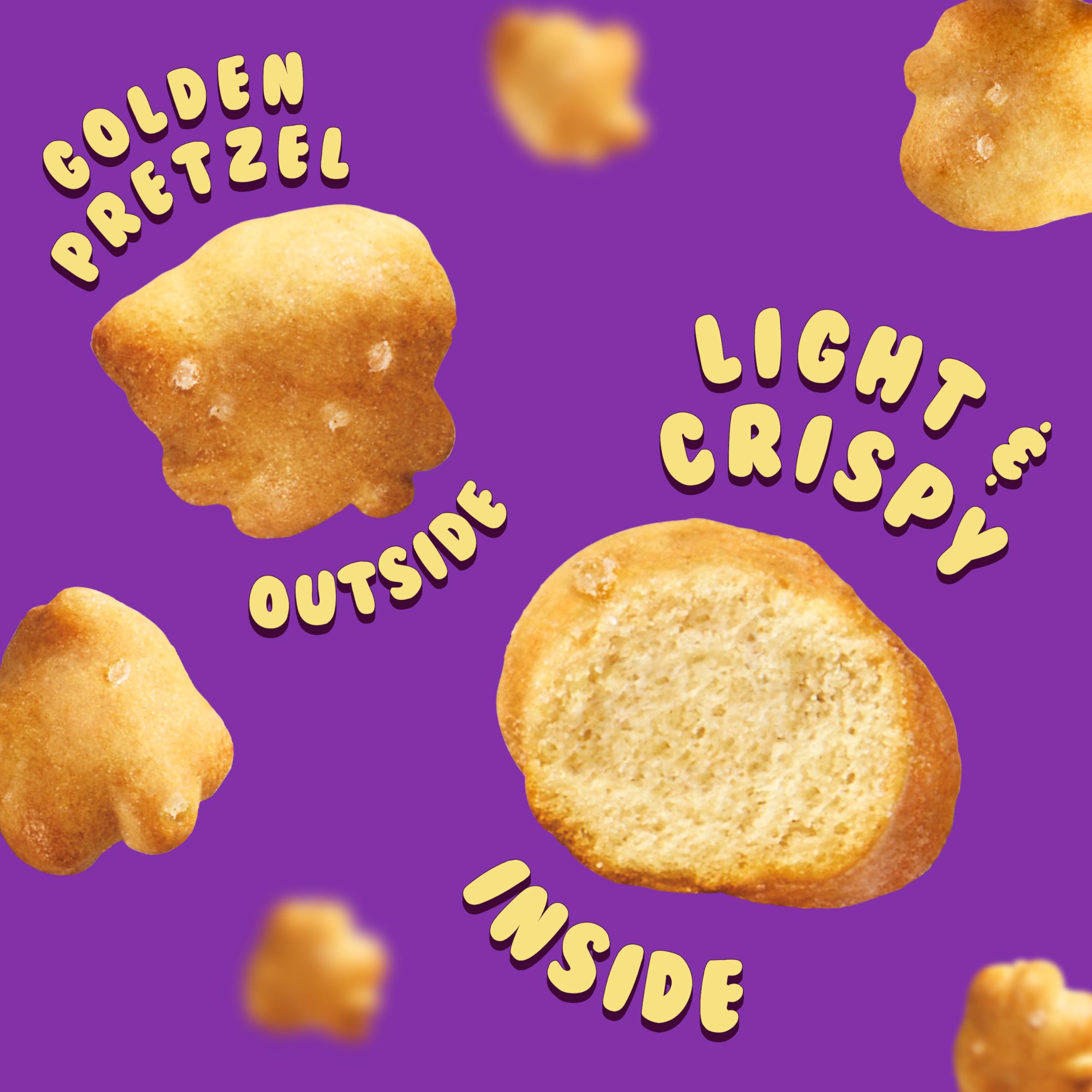 Snack Factory Pop'ums White Cheddar Pretzel Snacks, Case of 12, 9 oz