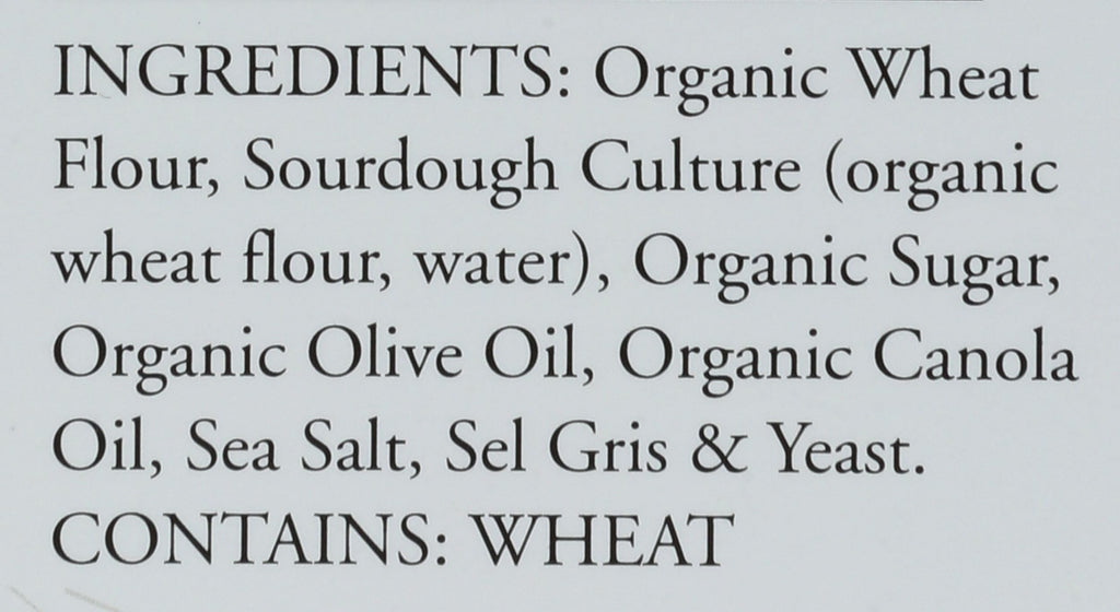 Rustic Bakery Organic Olive Oil And Sel Gris Sourdough Flatbread Bites Crackers, Case of 12, 4 Ounce Boxes