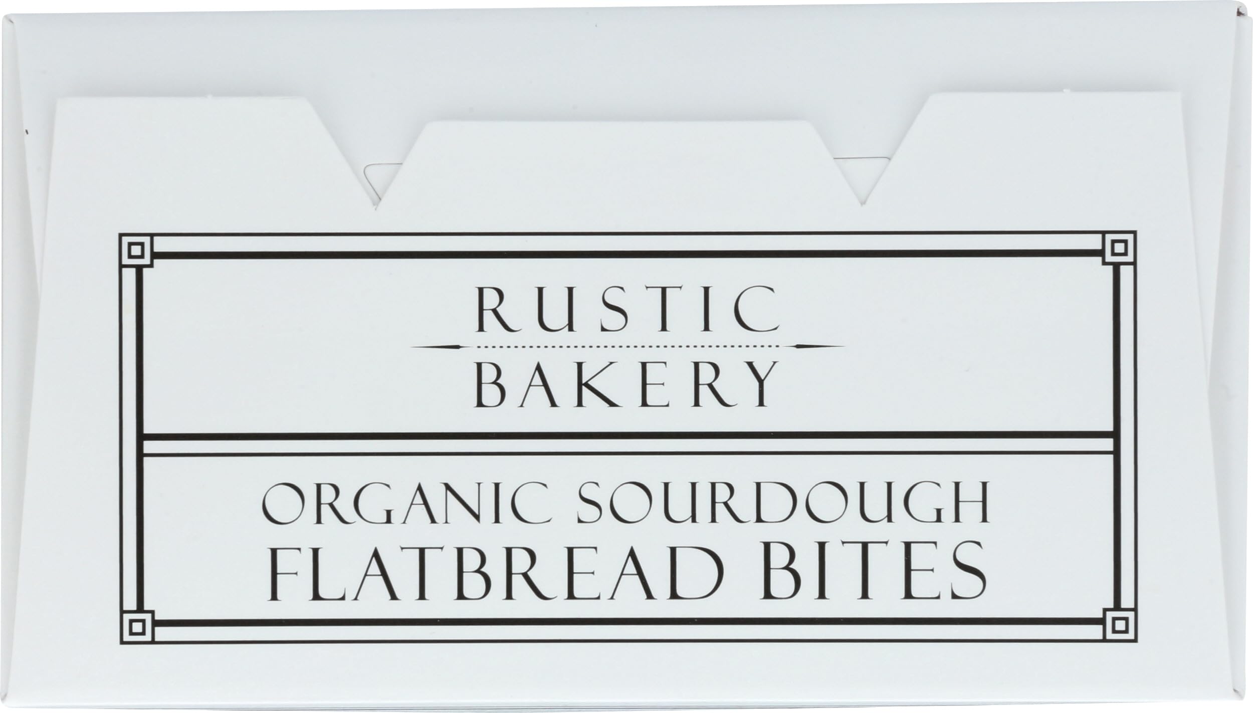 Rustic Bakery Organic Olive Oil And Sel Gris Sourdough Flatbread Bites Crackers, Case of 12, 4 Ounce Boxes