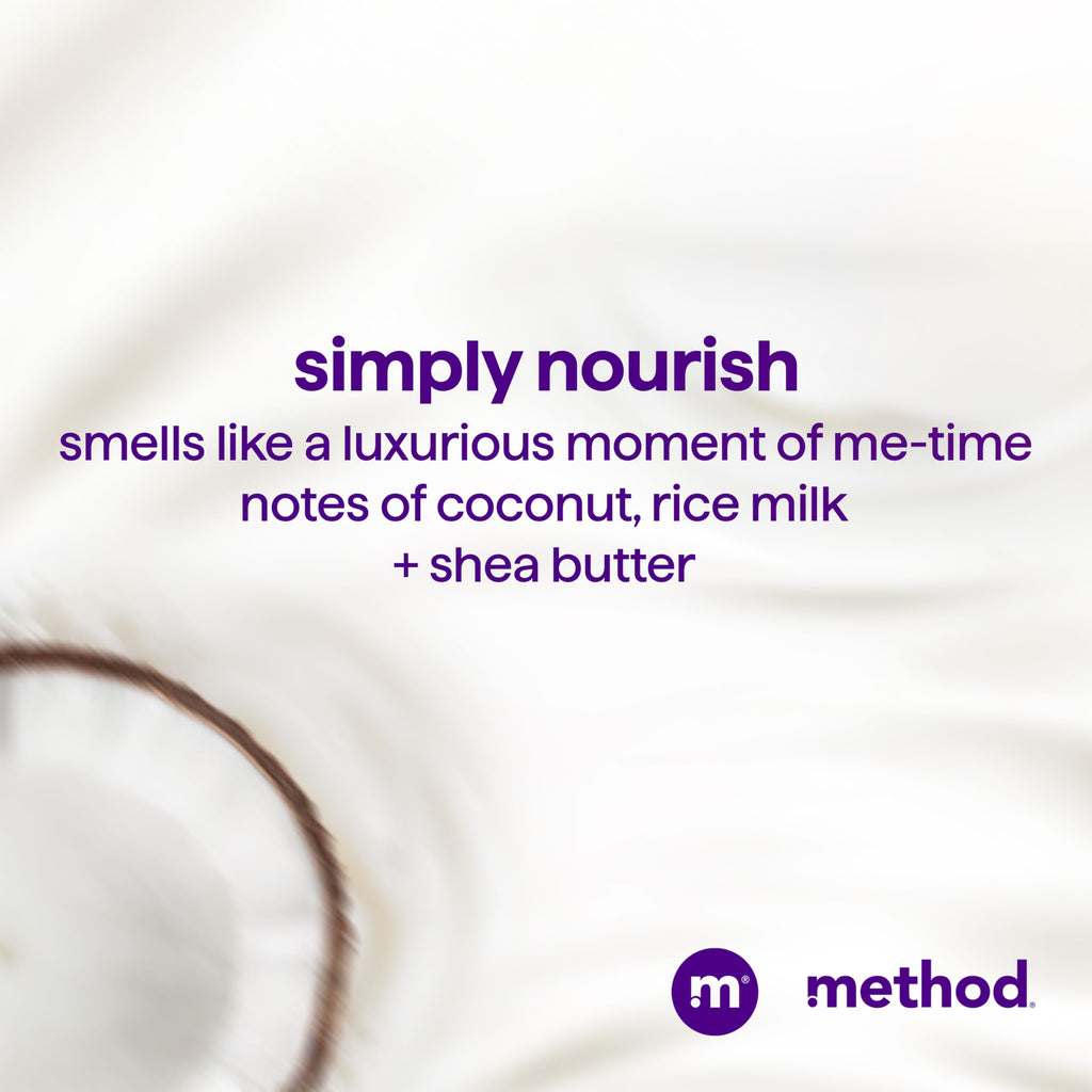 Method Simply Nourish Moisturizing Shampoo, Case of 6, 14 Fluid Ounce Bottles
