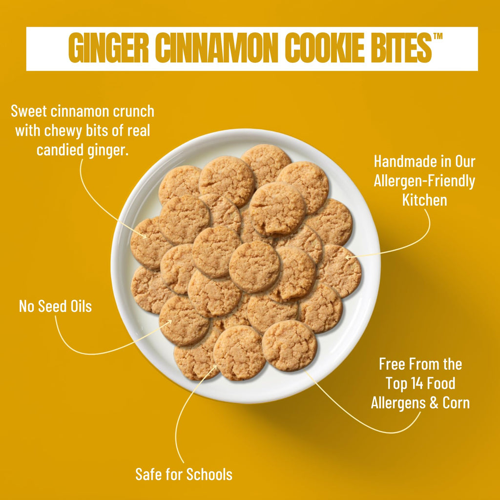 Every Body Eat Ginger Cinnamon Crunchy Cookie Bites, Case of 6, 5 Ounces Each