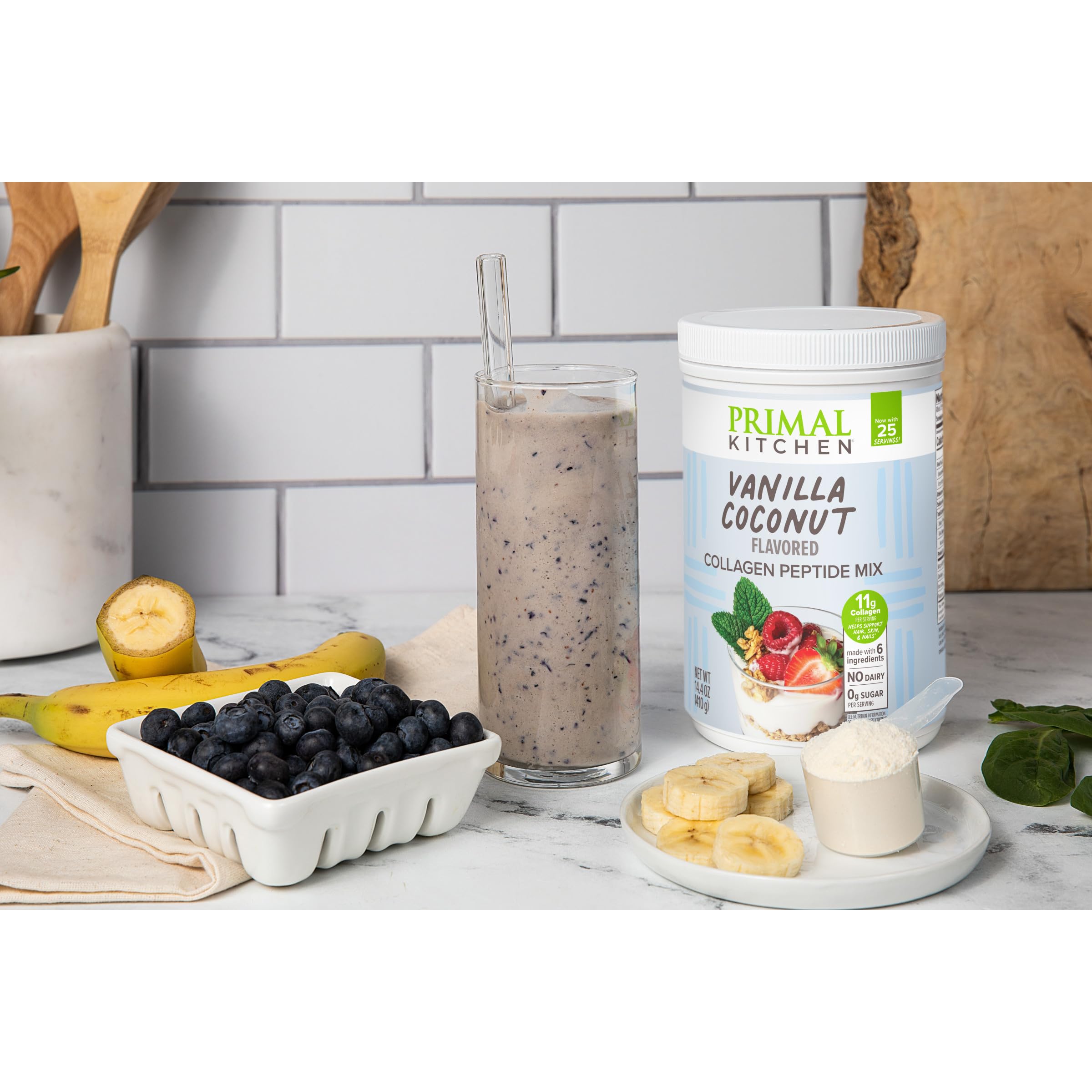 Primal Kitchen Vanilla Coconut Collagen Fuel Drink Mix, 14.4 Ounces