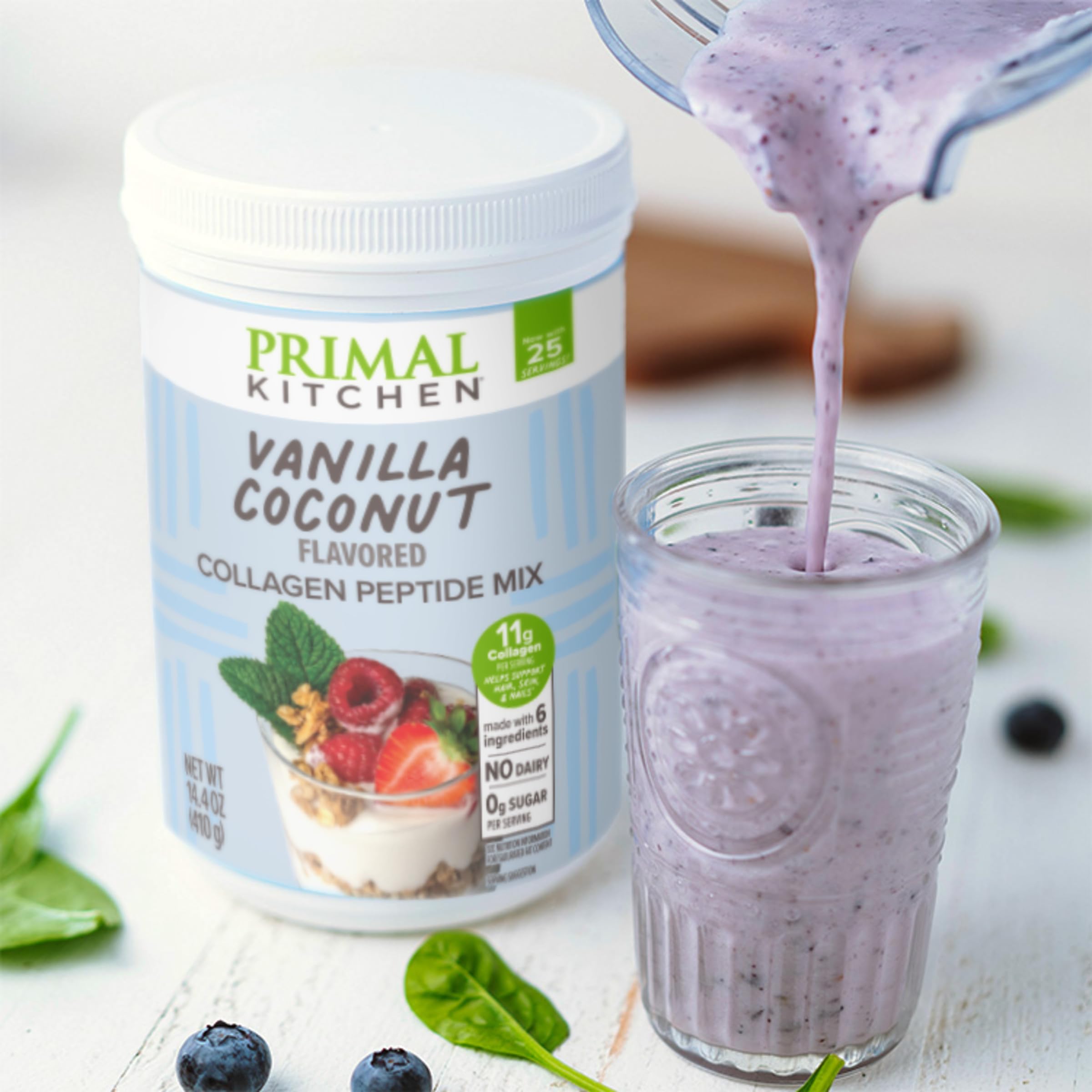 Primal Kitchen Vanilla Coconut Collagen Fuel Drink Mix, 14.4 Ounces