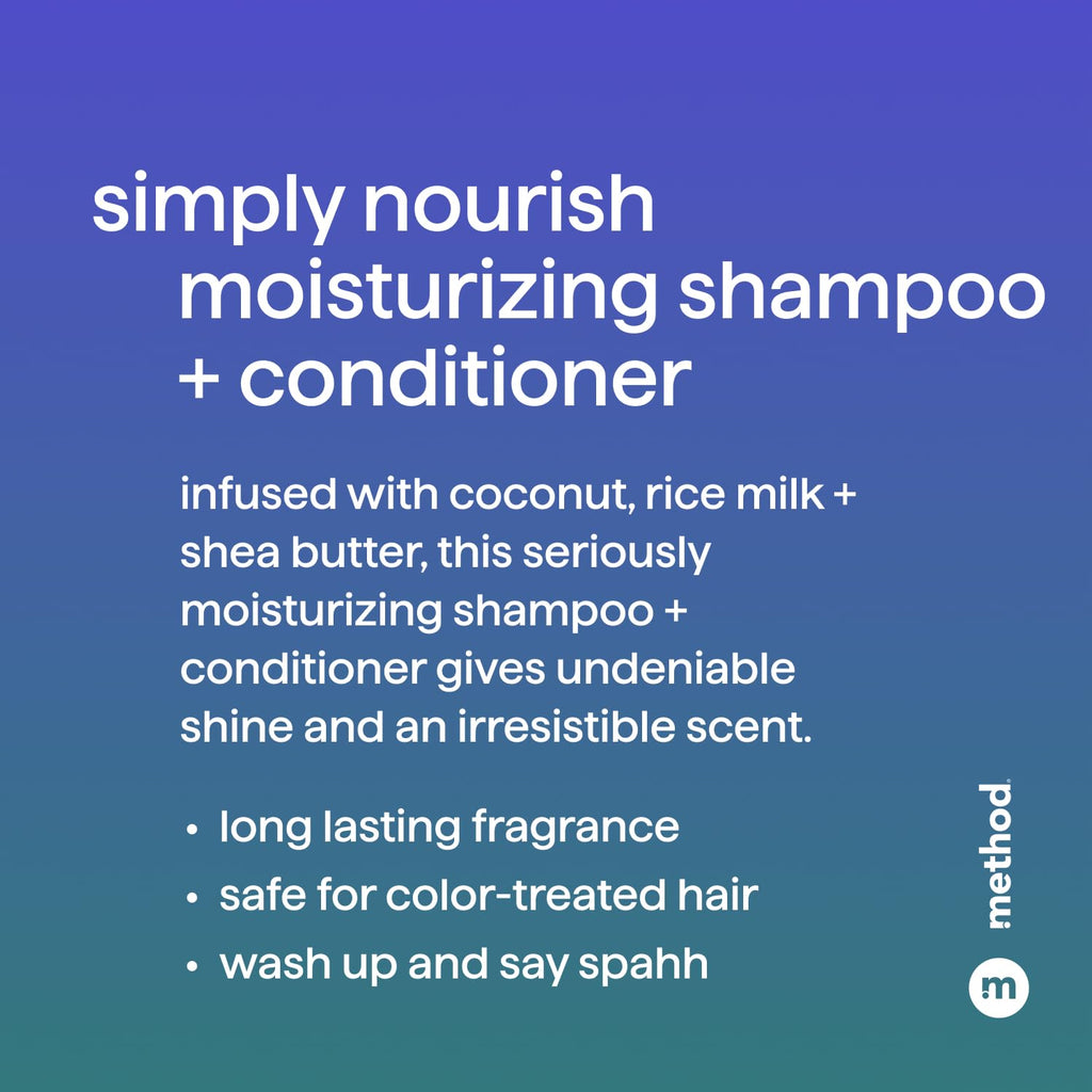 Method Simply Nourish Moisturizing Conditioner, Case of 6, 13.5 fl oz