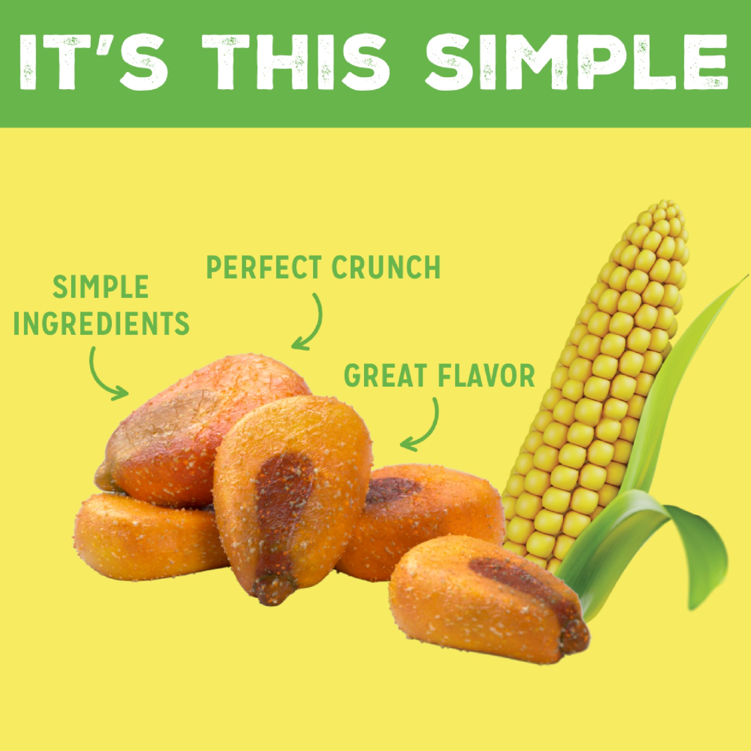 Love Corn Sour Cream and Onion Crunchy Corn, Case of 6, 4 Ounce