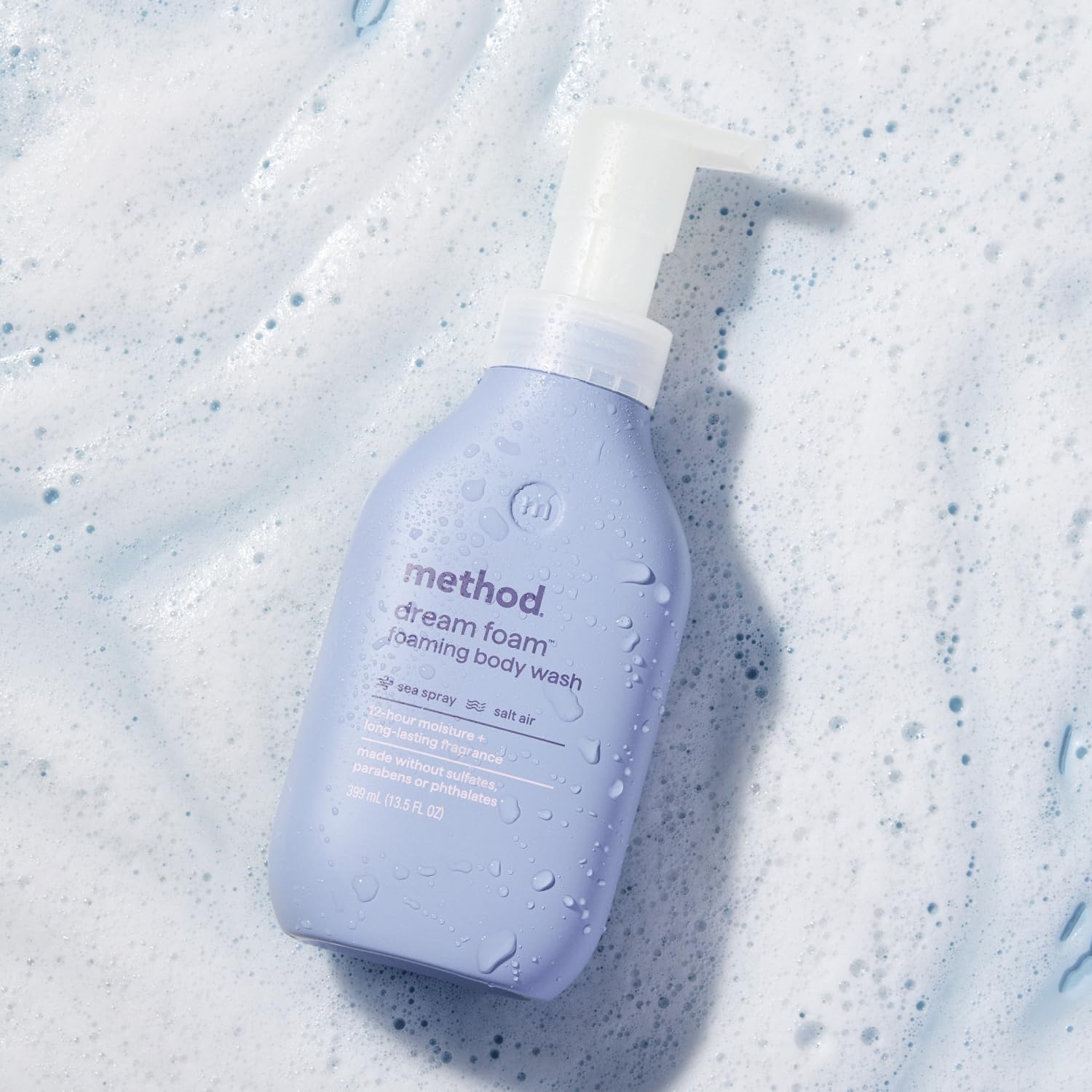 Method Foam Body Wash Sea Spray, Case of 6, 13.5 Fluid Ounces Each