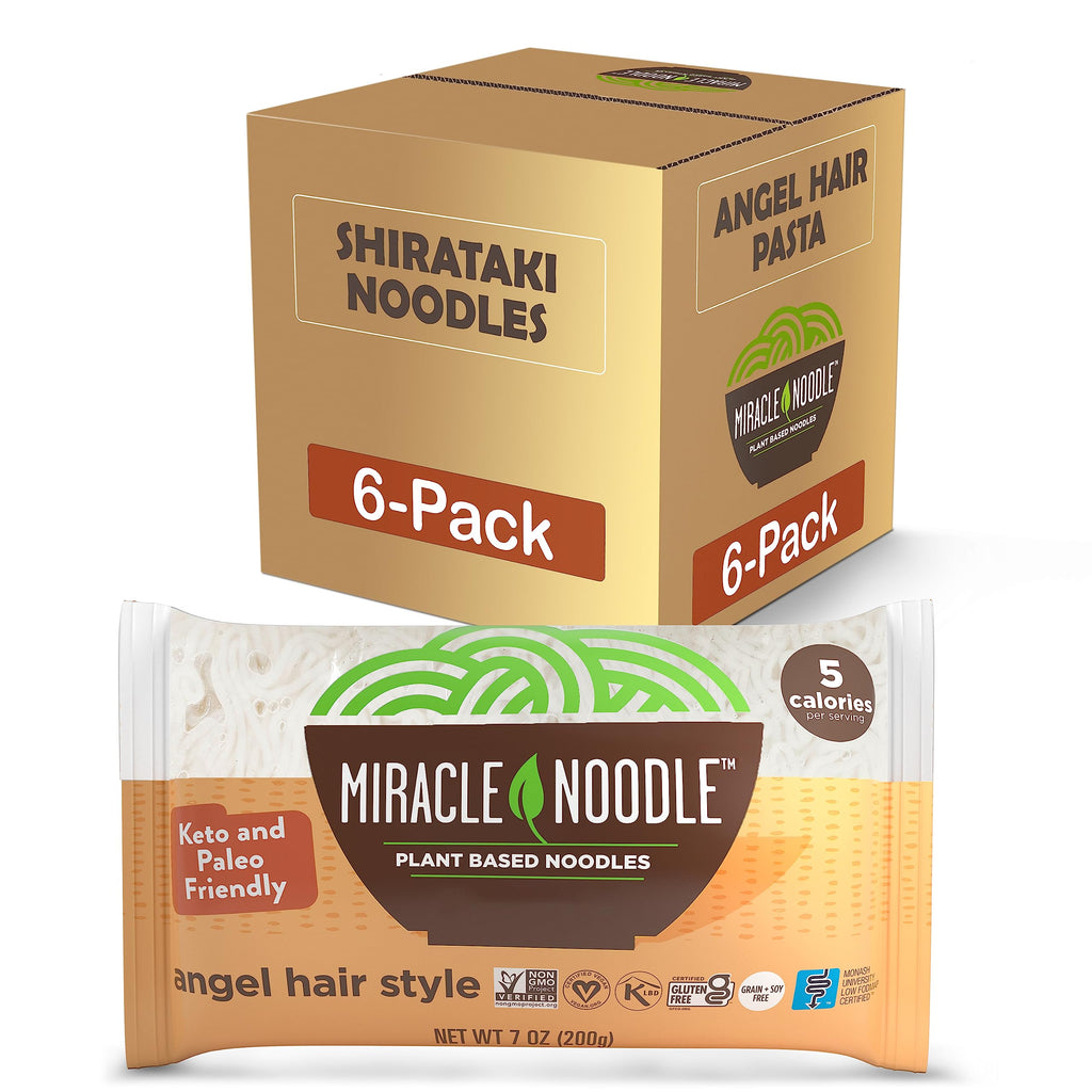 Miracle Noodle Angel Hair Noodles, Case of 6, 7 oz