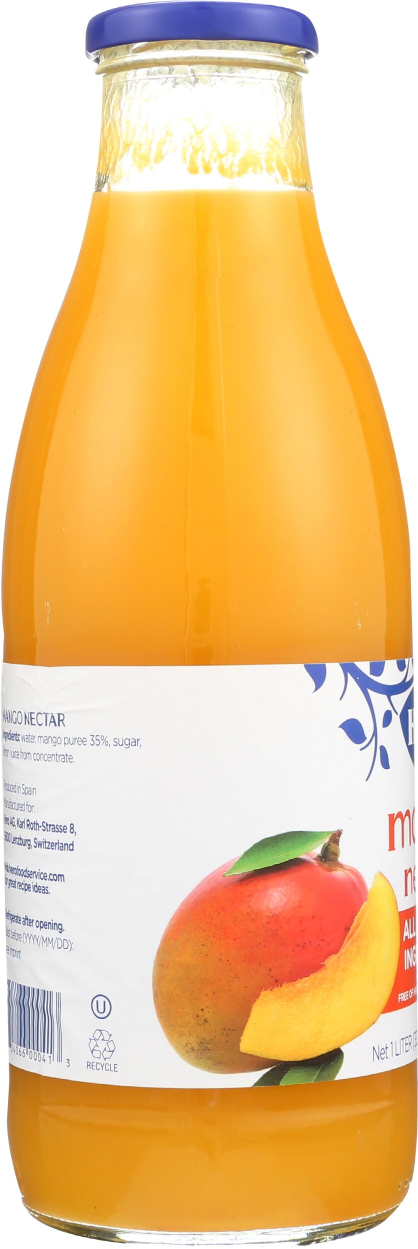 Hero Preserves Mango Nectar, Case of 6, 33.8 Ounces