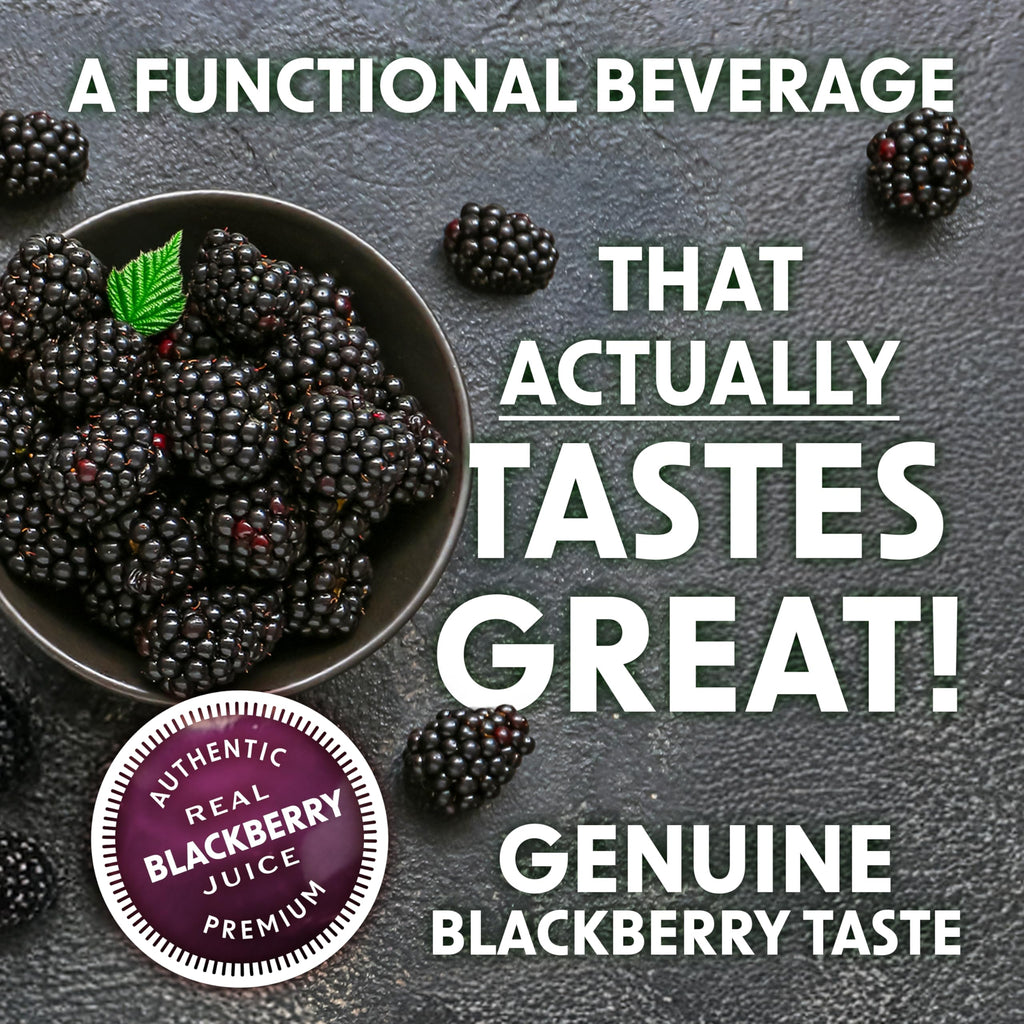 Bing Blackberry Healthy Energy Drink, 12 Fluid Ounce, Case of 12