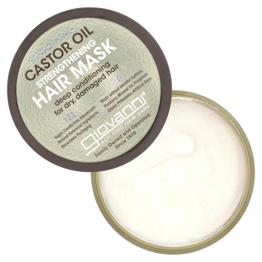 Giovanni Smoothing Castor Oil Strengthening Hair Mask, 10 Fluid Ounce