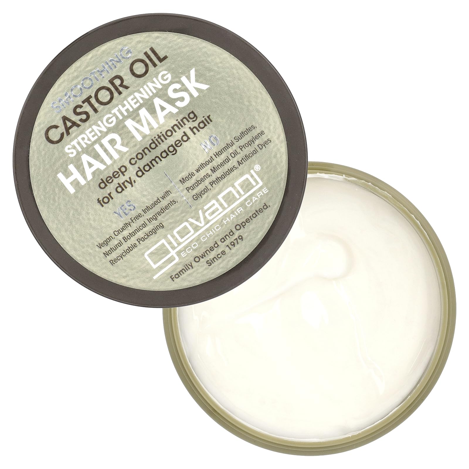 Giovanni Smoothing Castor Oil Strengthening Hair Mask, 10 Fluid Ounce