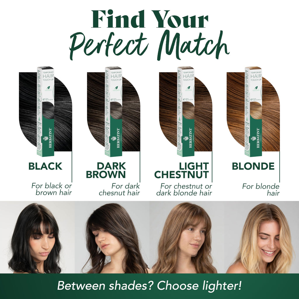 Herbatint Light Chestnut Hair Color Touch-Up, Case of 6, 0.33 Ounce Brushes