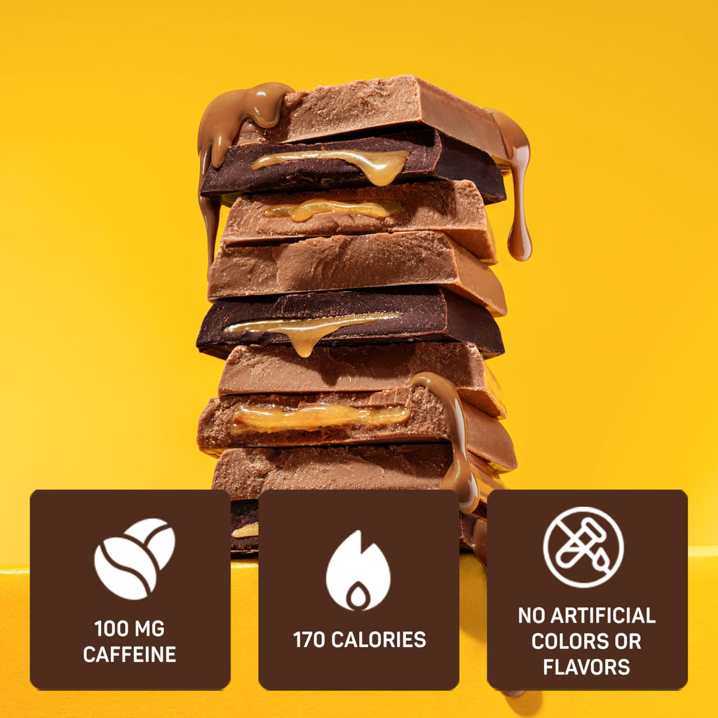 Awake Chocolate Caffeinated Milk Chocolate Bar, Case of 20, 1.2 Ounce Bars