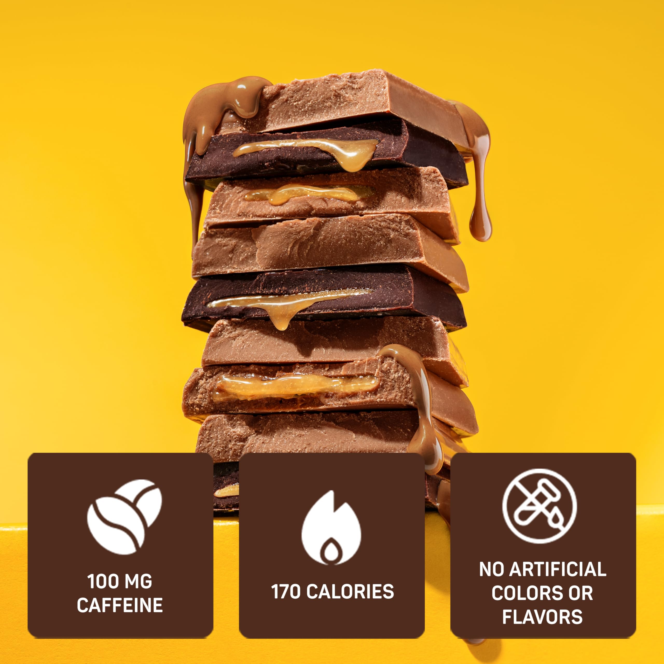 Awake Chocolate Caffeinated Milk Chocolate Bar, Case of 20, 1.2 Ounce Bars