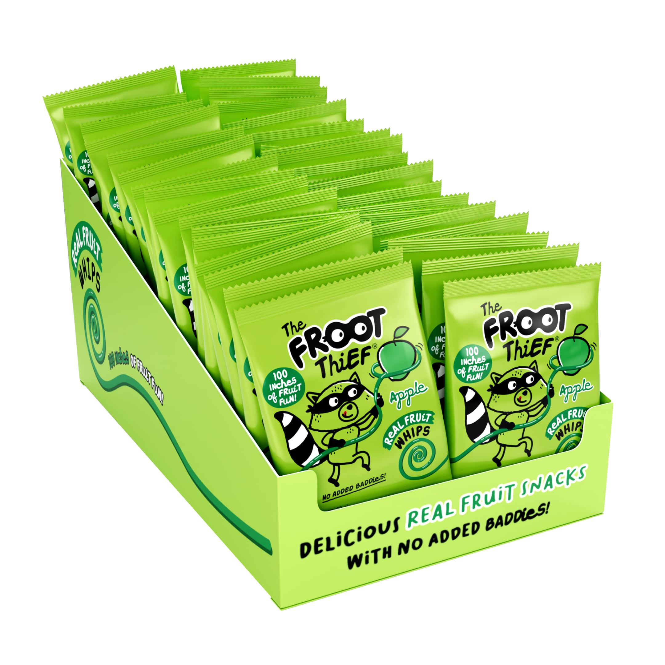 Froot Thief Apple Fruit Whips, 5 Count Packs, Case of 8