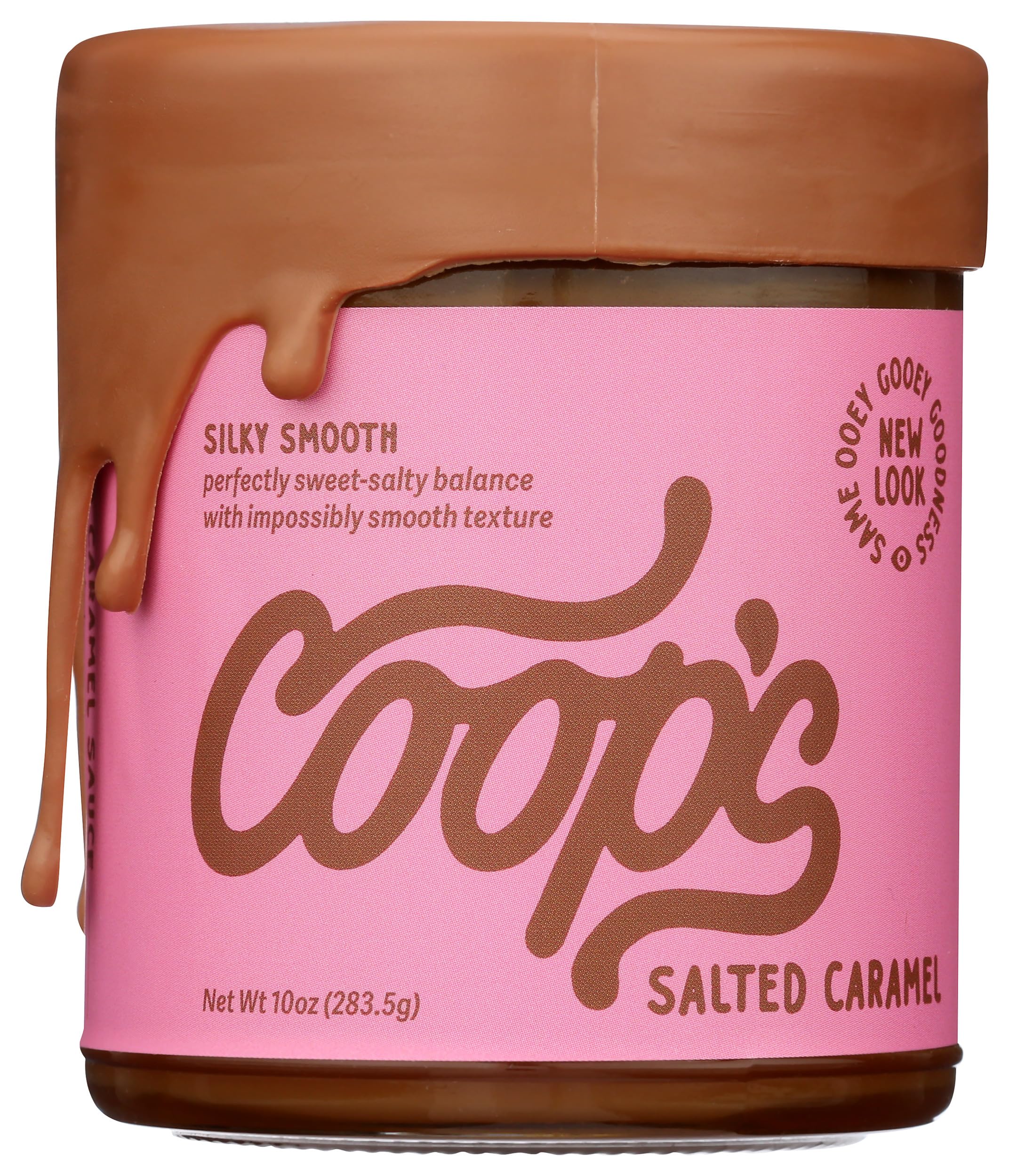 Coop's Microcreamery Handmade Salted Caramel Sauce, 10 Fl Oz Jars, Case of 6