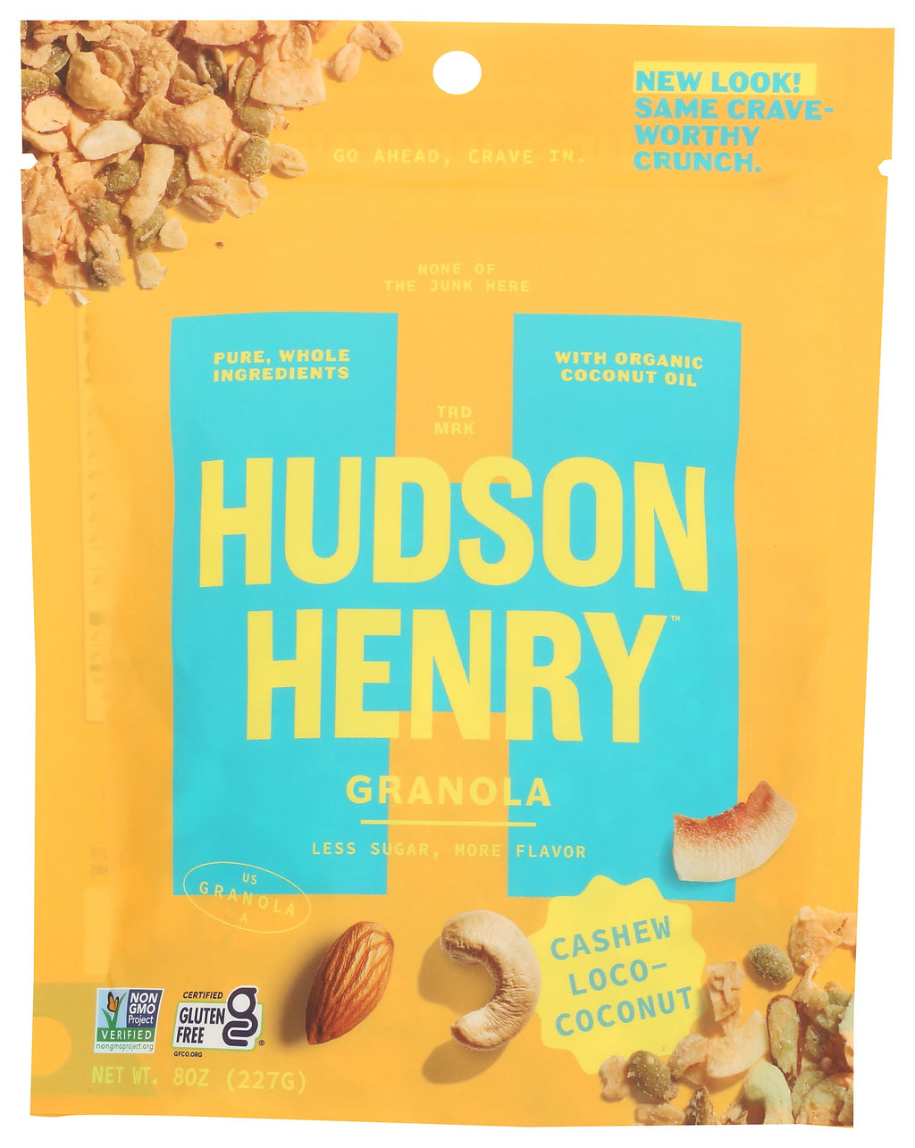 Hudson Henry Cashew Granola, Case of 6, 8 Ounce Bags