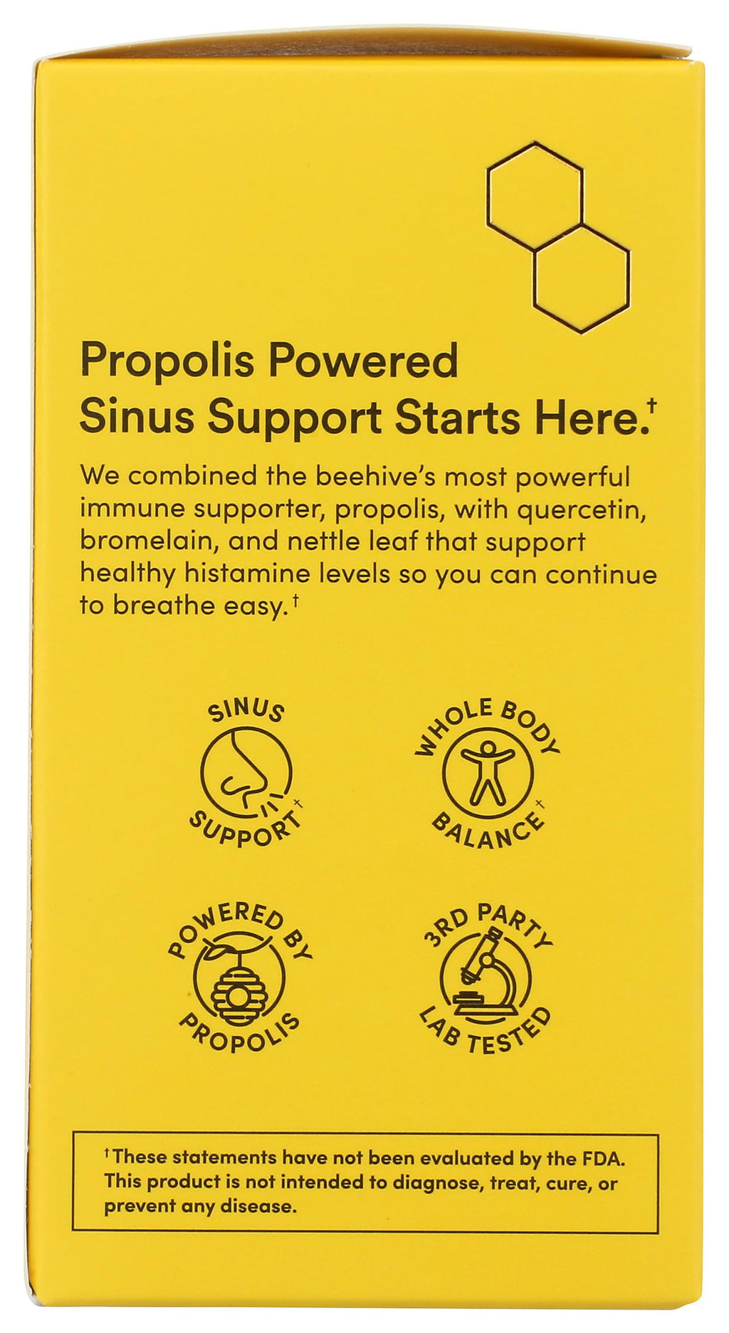 Beekeeper's Naturals Propolis Sinus Support Capsules, 60 Count