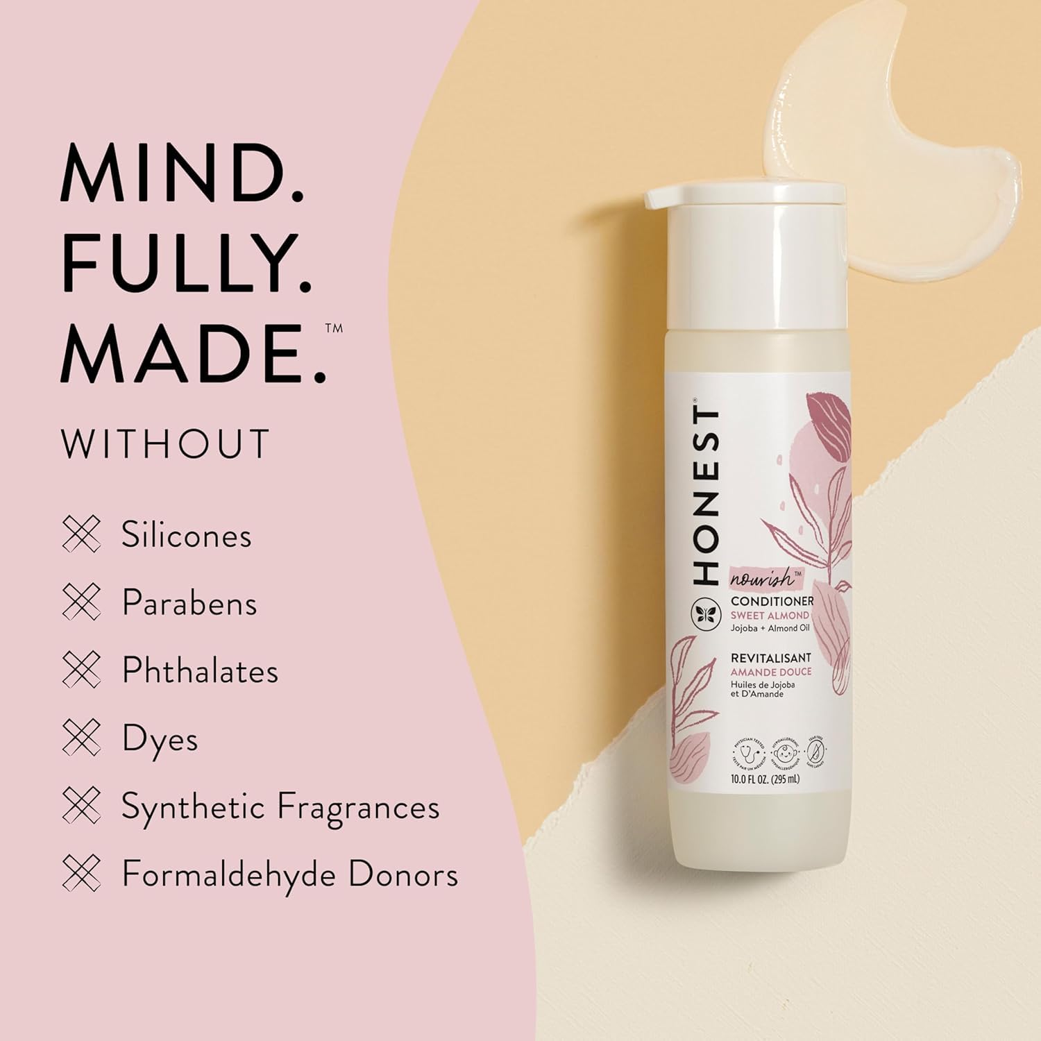 The Honest Company Everyday Gentle Sweet Almond Conditioner, 10 Fluid Ounces