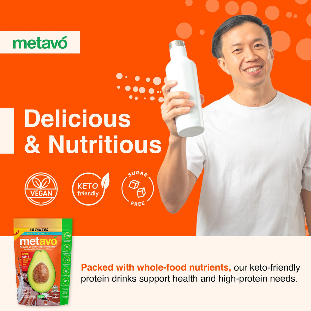 Metavo Chocolate Meal Replacement Shake, 9.5 oz