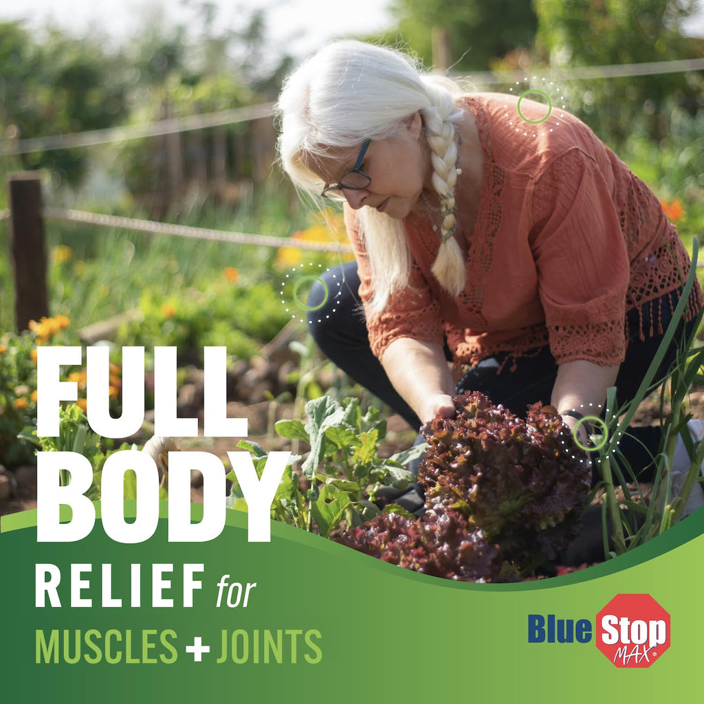 Blue Stop Max Muscle and Joint Relief Gel Pump Bottle, 8 fl oz