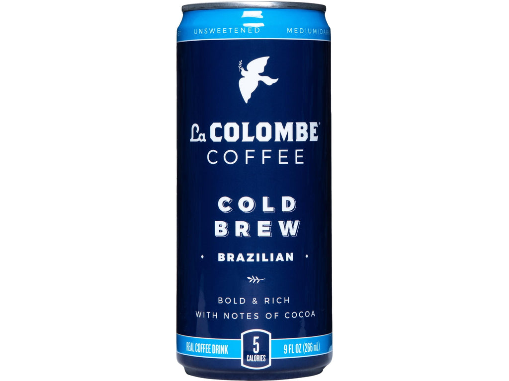 La Colombe Unsweetened Medium Roast Cold Brew Coffee, Case of 12, 9 fl oz Cans