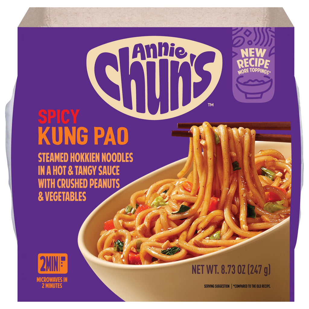 Annie Chun's Spicy Kung Pao Noodle Bowl, Case of 6, 8.73 oz Bowls