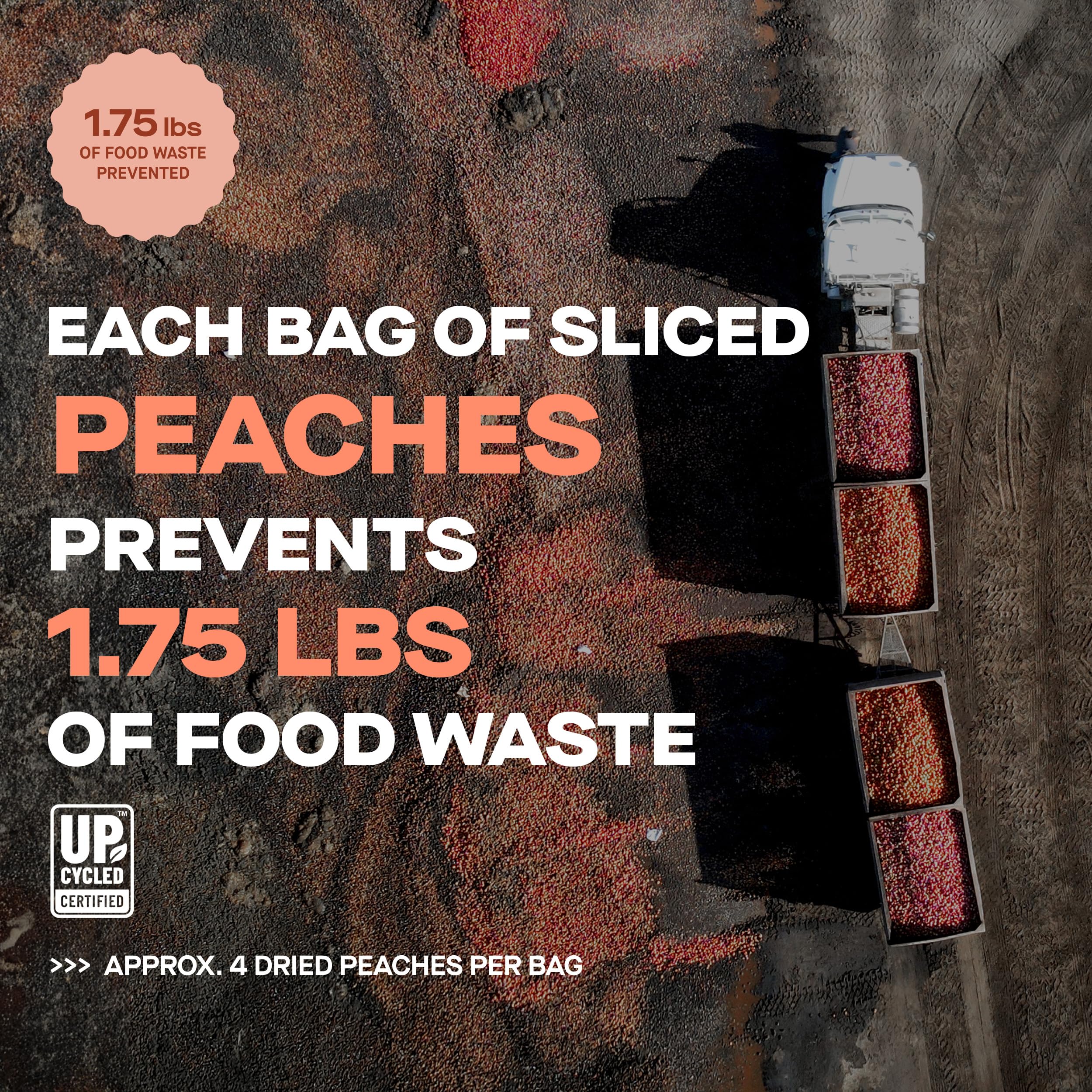 Hello! I'm Ugly Sliced Dried Peaches, Case of 12, 3 oz