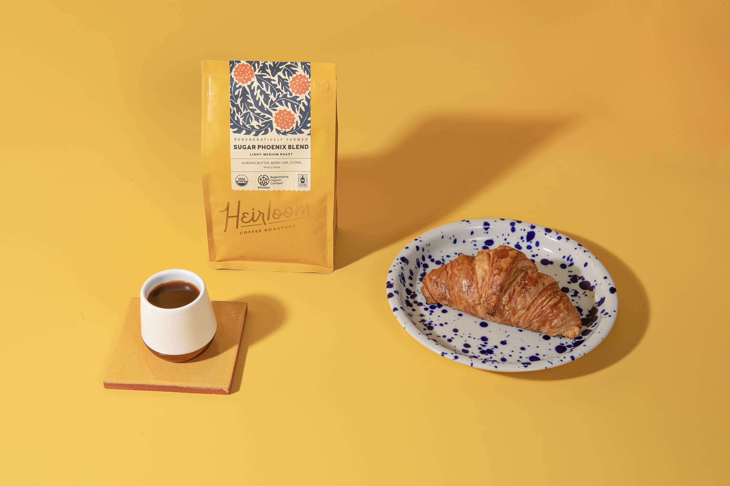 Heirloom Coffee Roasters Organic Sugar Phoenix Blend Coffee, Case of 6, 12 oz