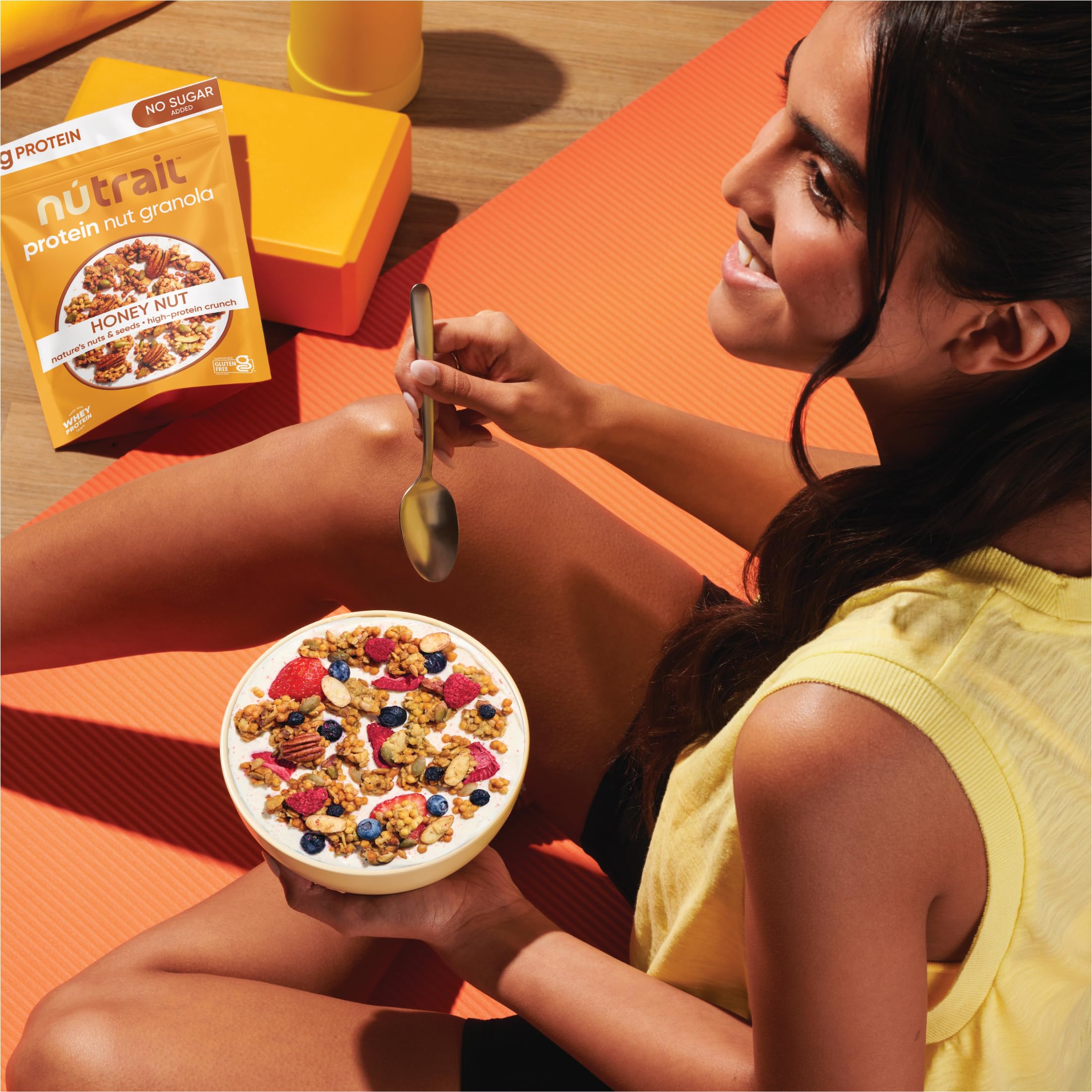 Nutrail Honey Nut Protein Granola, Case of 6, 8 oz