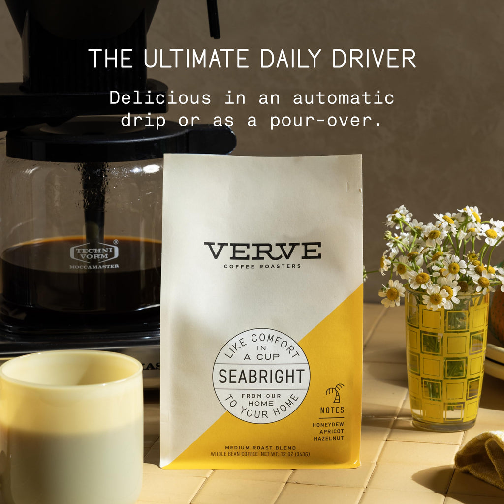 Verve Coffee Roasters Seabright Whole Bean Coffee, Case of 6, 12 oz