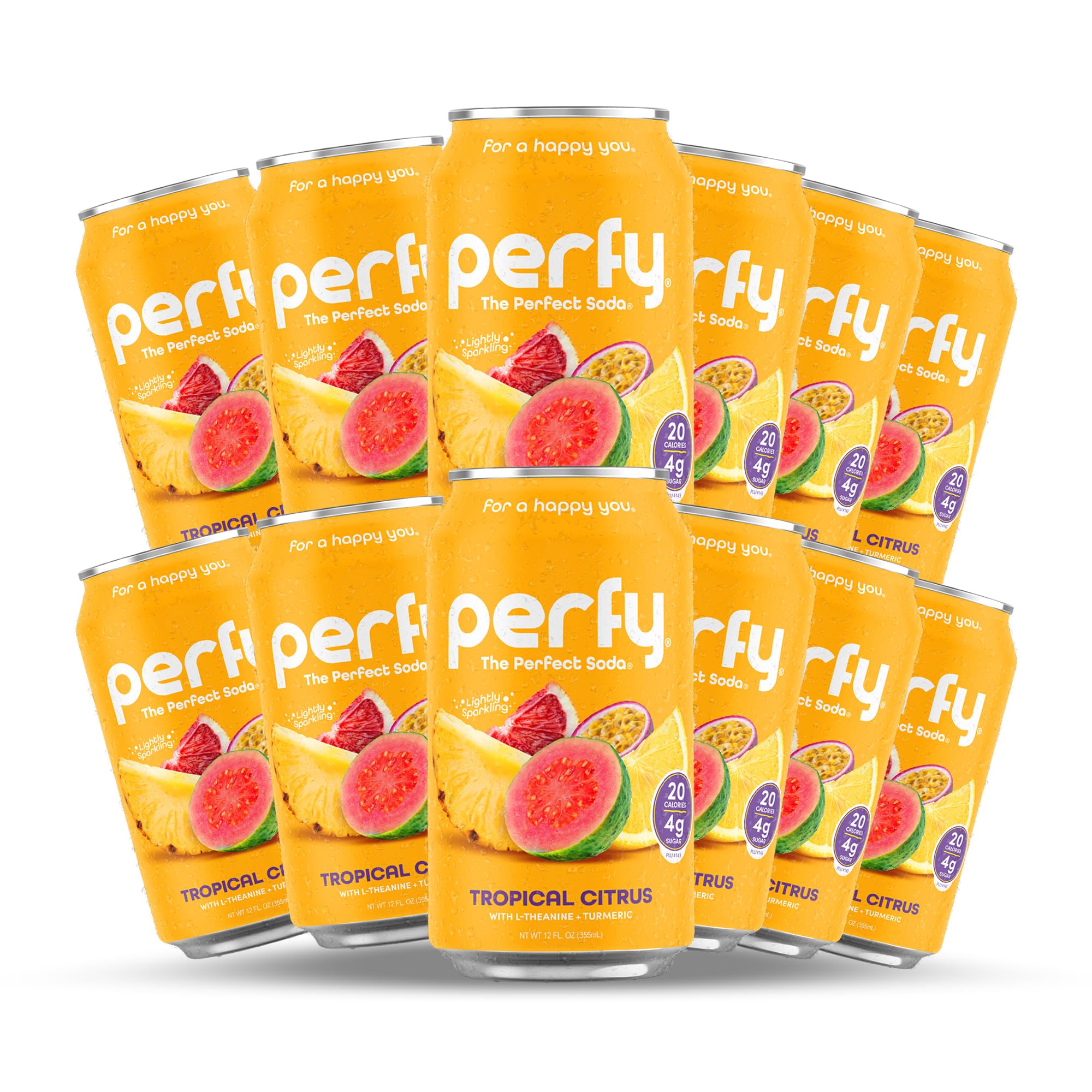 Perfy Tropical Citrus Drink, Case of 12, 12 fl oz